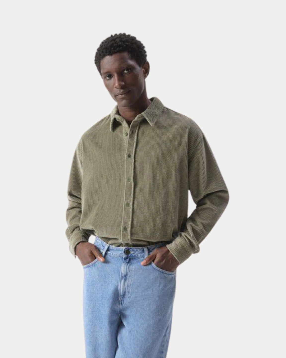 American Vintage Padow Shirt Vintage Clay — Corduroy Overhemd | Stuen Store Tilburg
