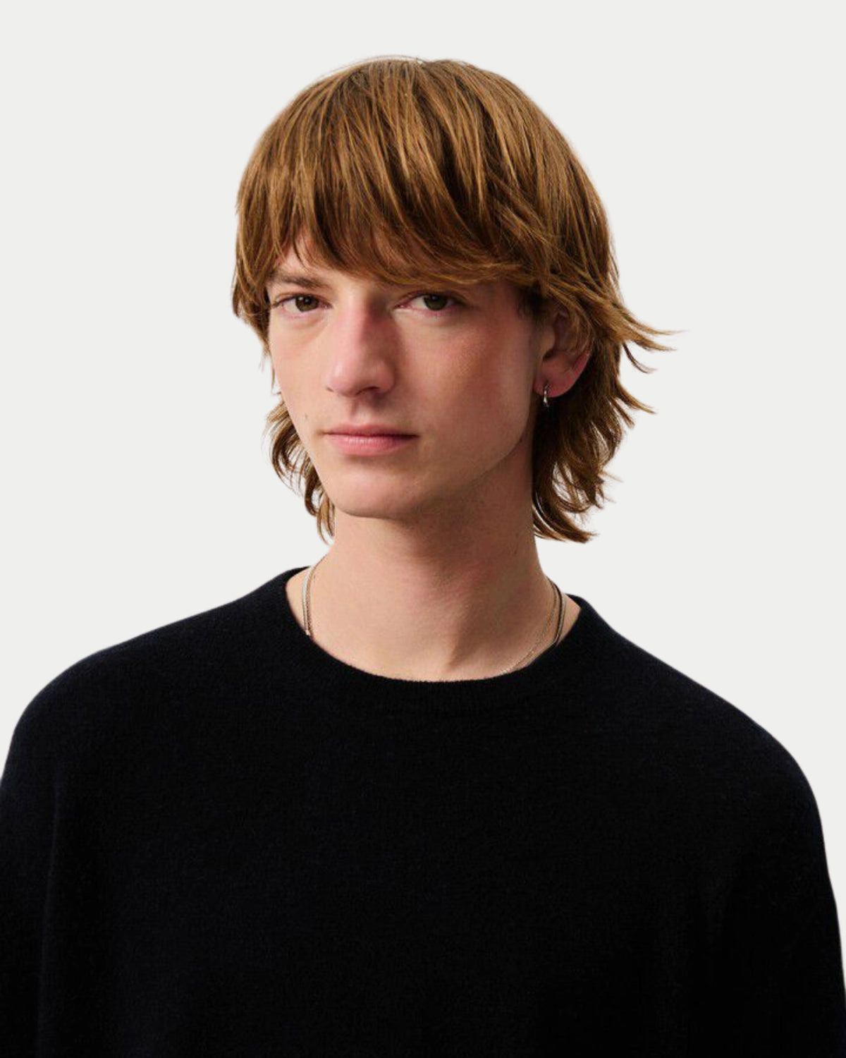 American Vintage Raxow Knit Sweater Black — Dun wol | Stuen Store Tilburg