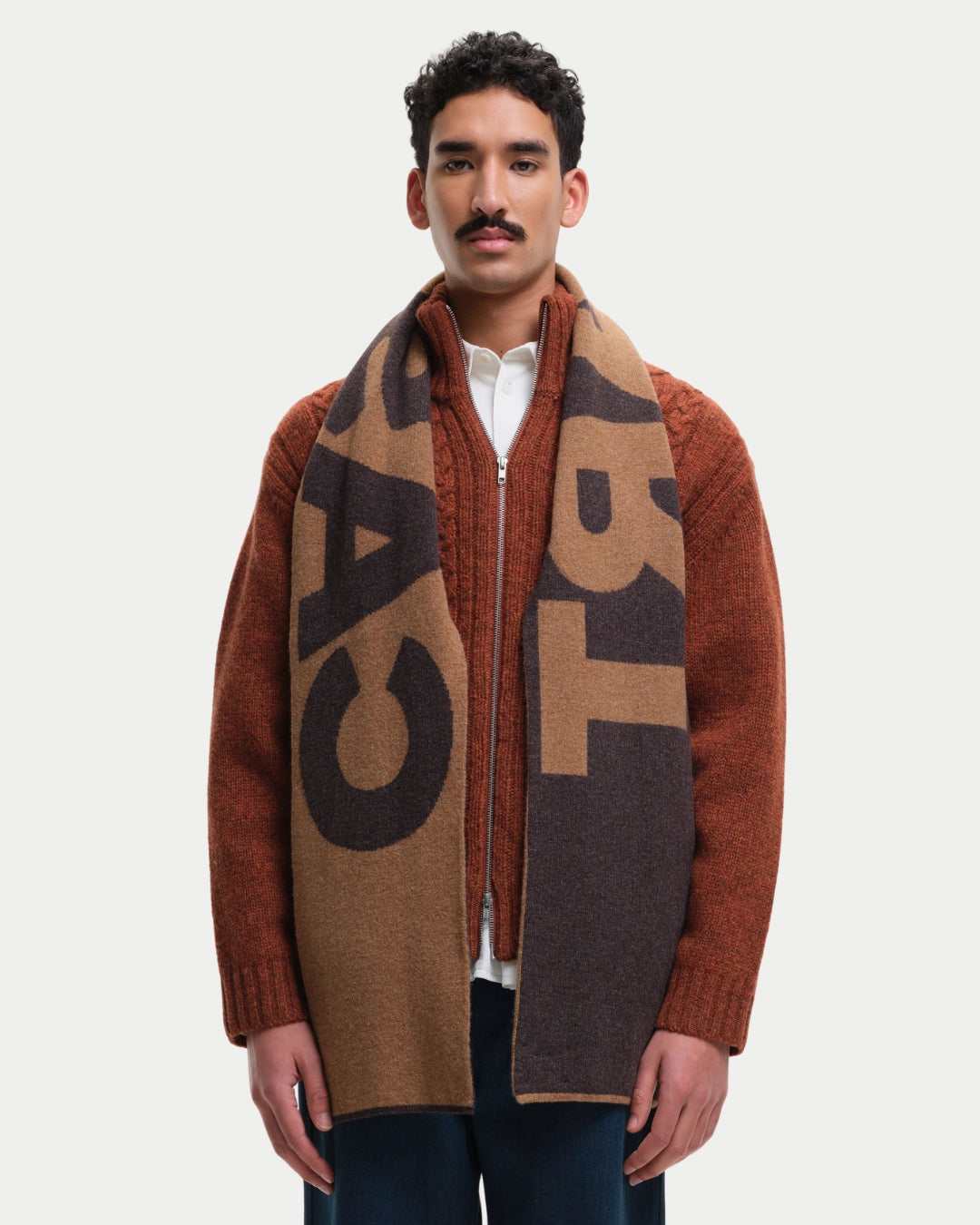 Castart Ansel Scarf Brown, Bruine sjaal | Stuen Store Tilburg