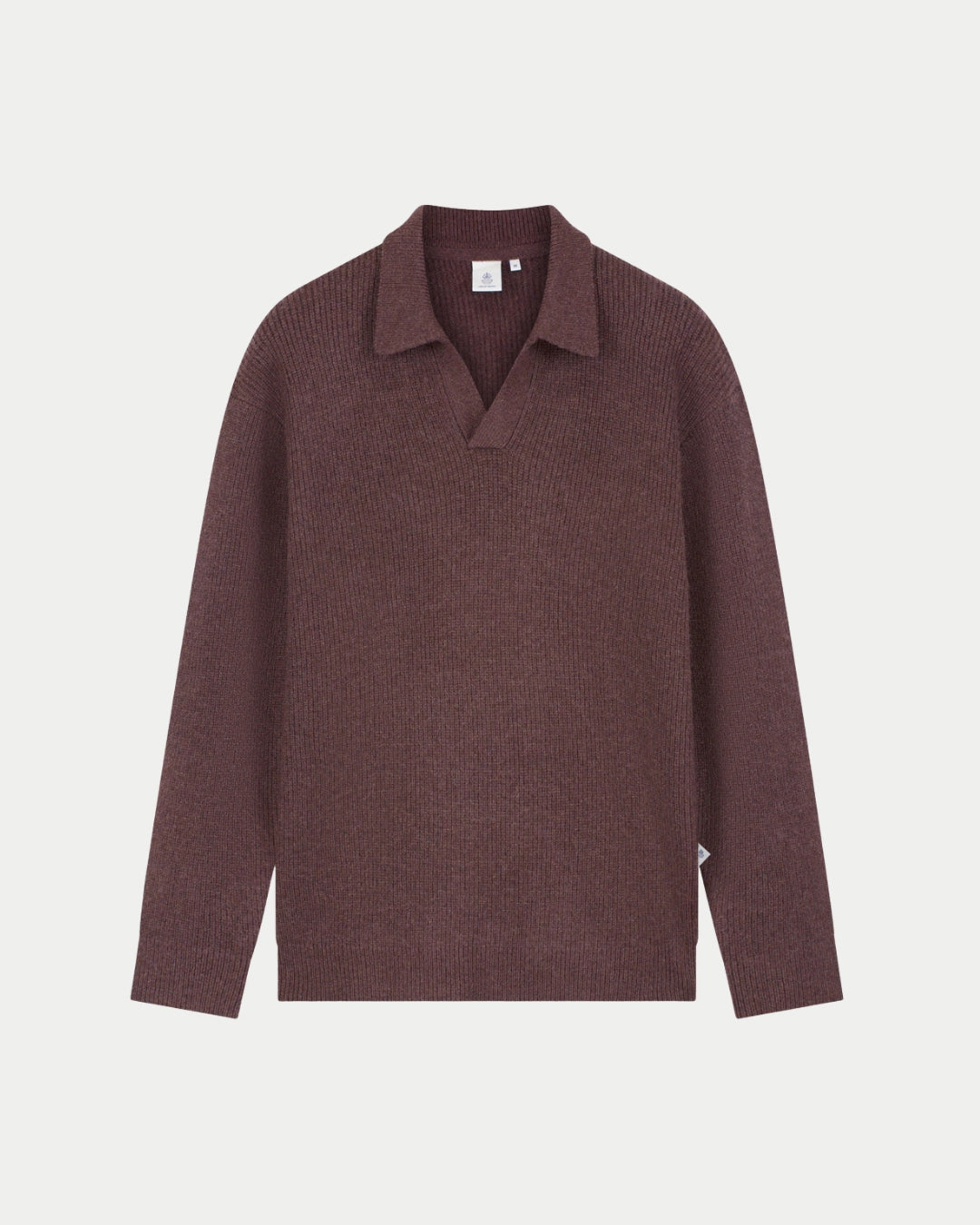 Law Of The Sea Ares Knitted Polo Huckleberry, Paarse polo | Stuen Store Tilburg