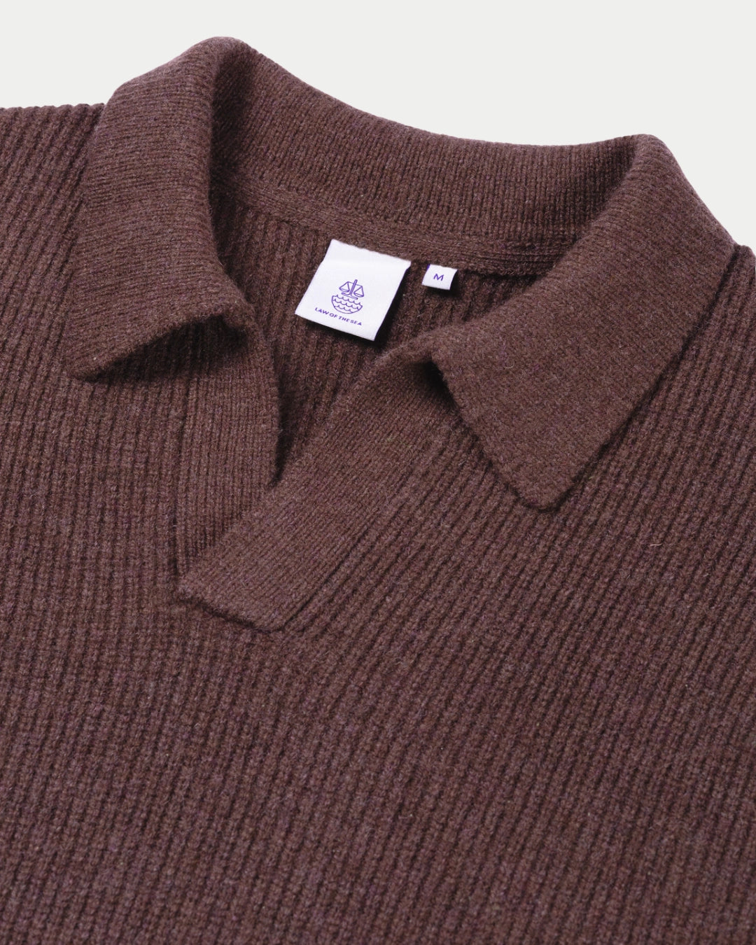 Law Of The Sea Ares Knitted Polo Huckleberry, Paarse polo | Stuen Store Tilburg