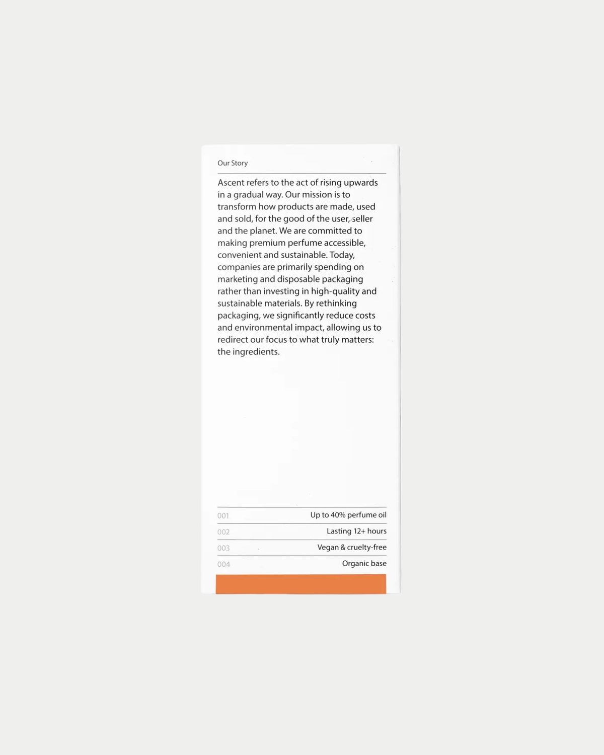 Ascent Parfum Refill Orange — navulling van Ascent Orange is los of | Stuen Store Tilburg