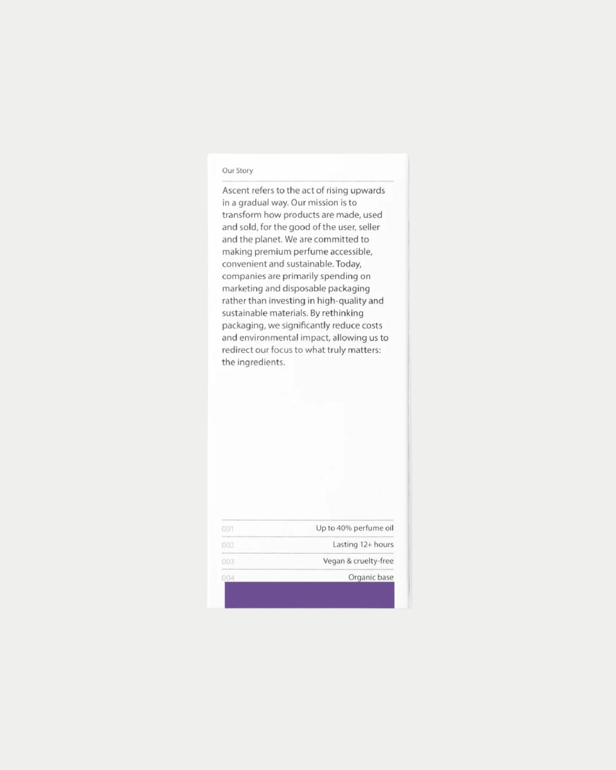 Ascent Parfum Refill Purple — navulling van Ascent Purple is los of | Stuen Store Tilburg