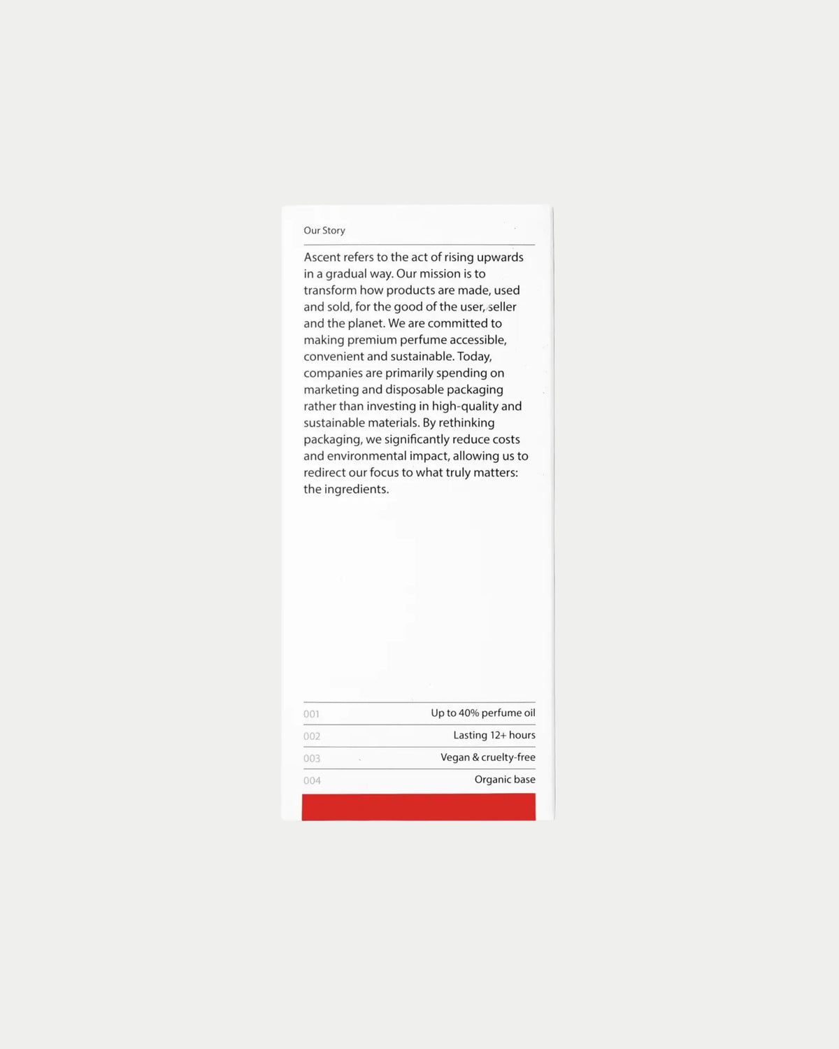 Ascent Parfum Refill Red — navulling van Ascent Red is los of | Stuen Store Tilburg