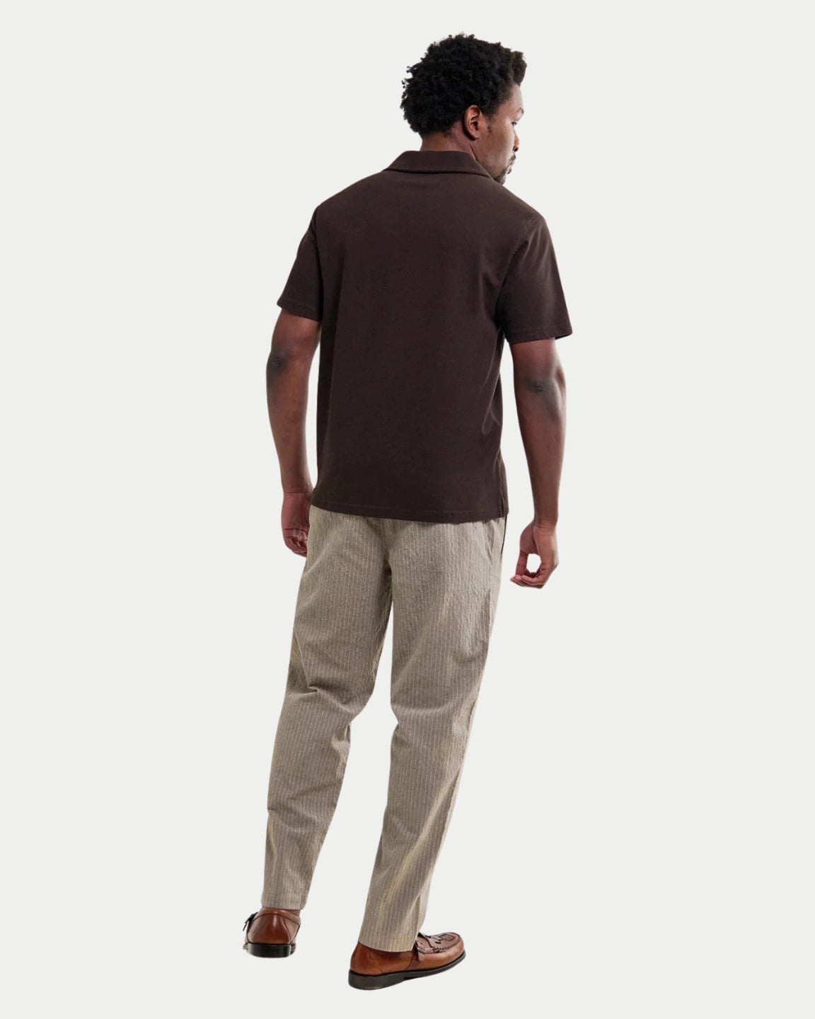 Wax London Atwood SS Jolt Polo Dark Brown - Stuen Store Tilburg | De beste herenkleding en -accessoires in Tilburg