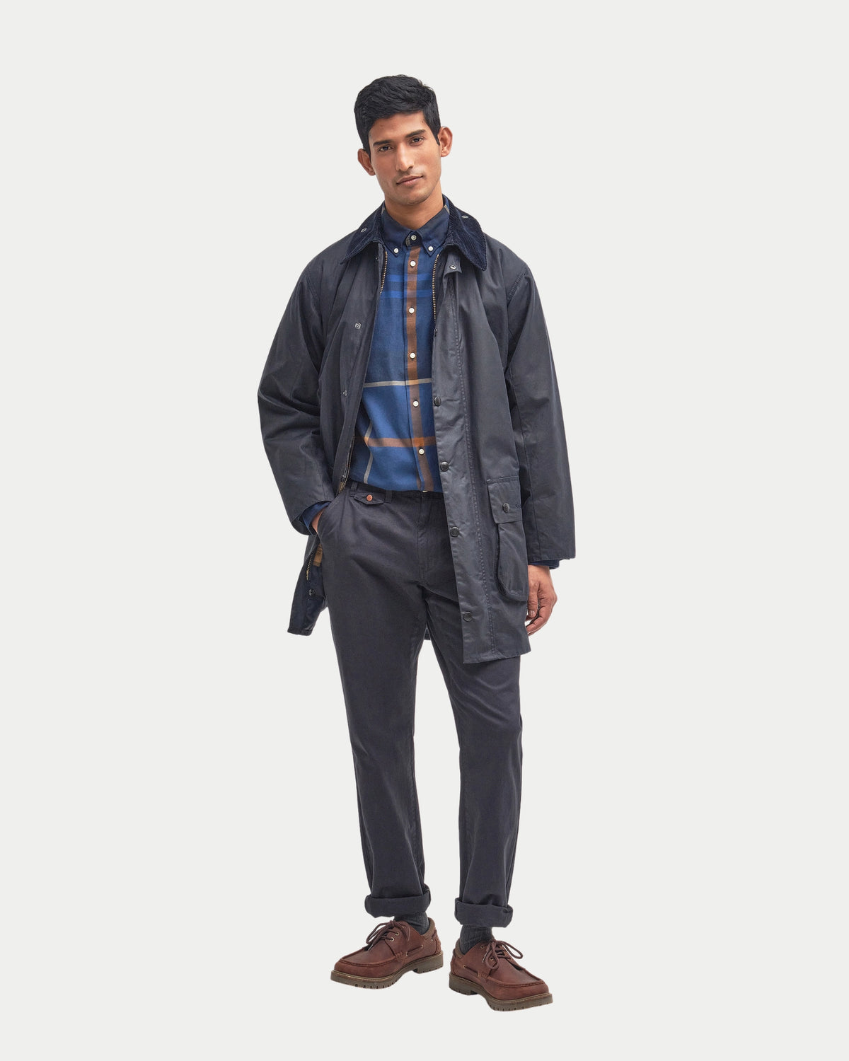 Border® Waxed Jacket Navy