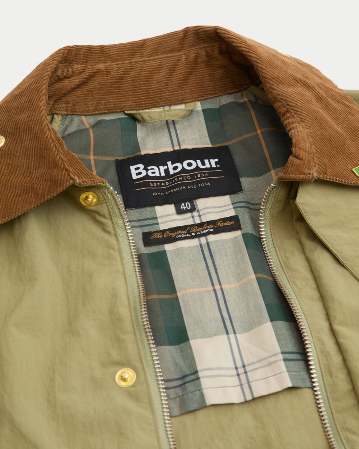 Barbour Icons Spey Jacket Bleached Olive - Stuen Store Tilburg | De beste herenkleding en -accessoires
