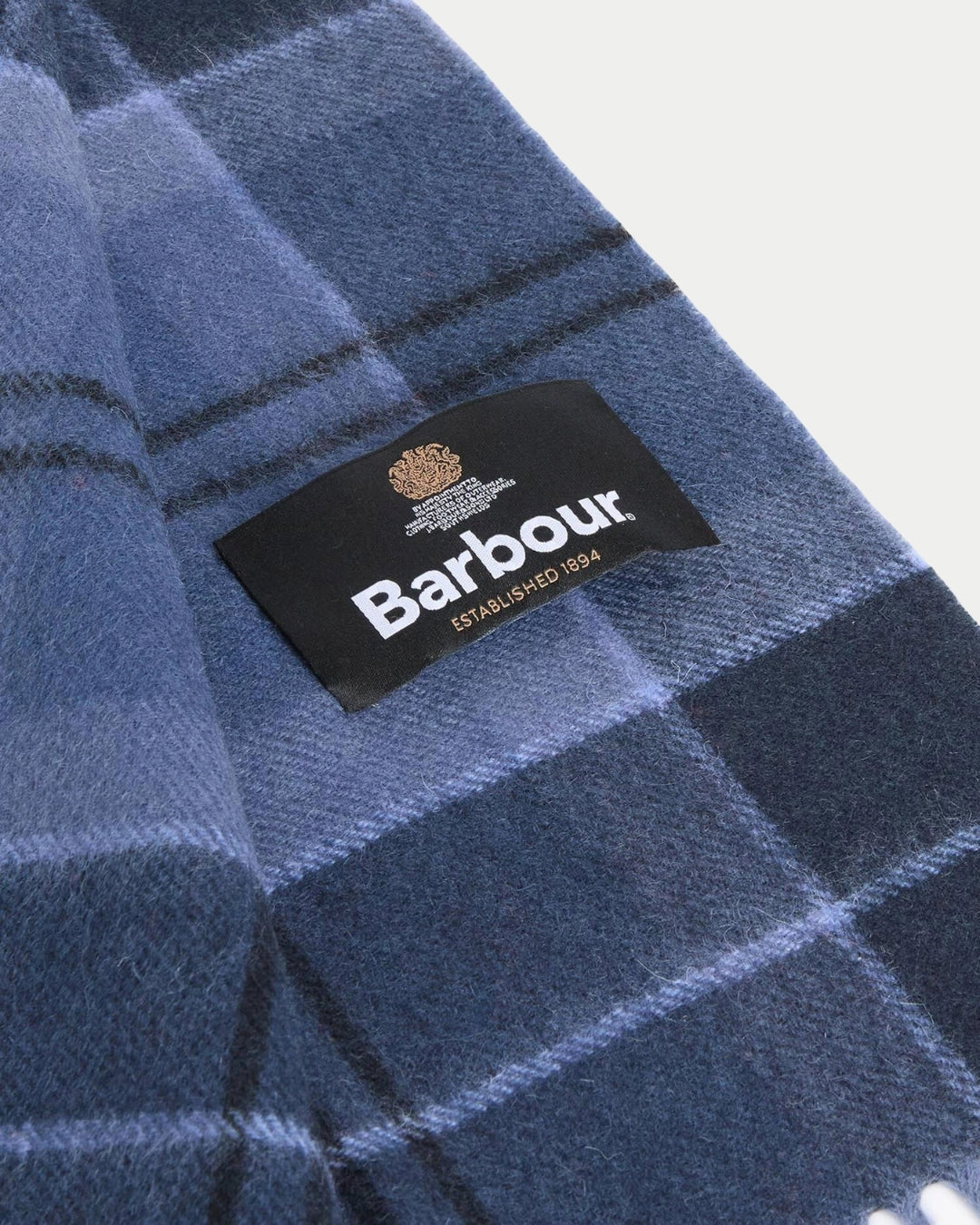 Minerale Tartan Sjaal Middernacht Meer