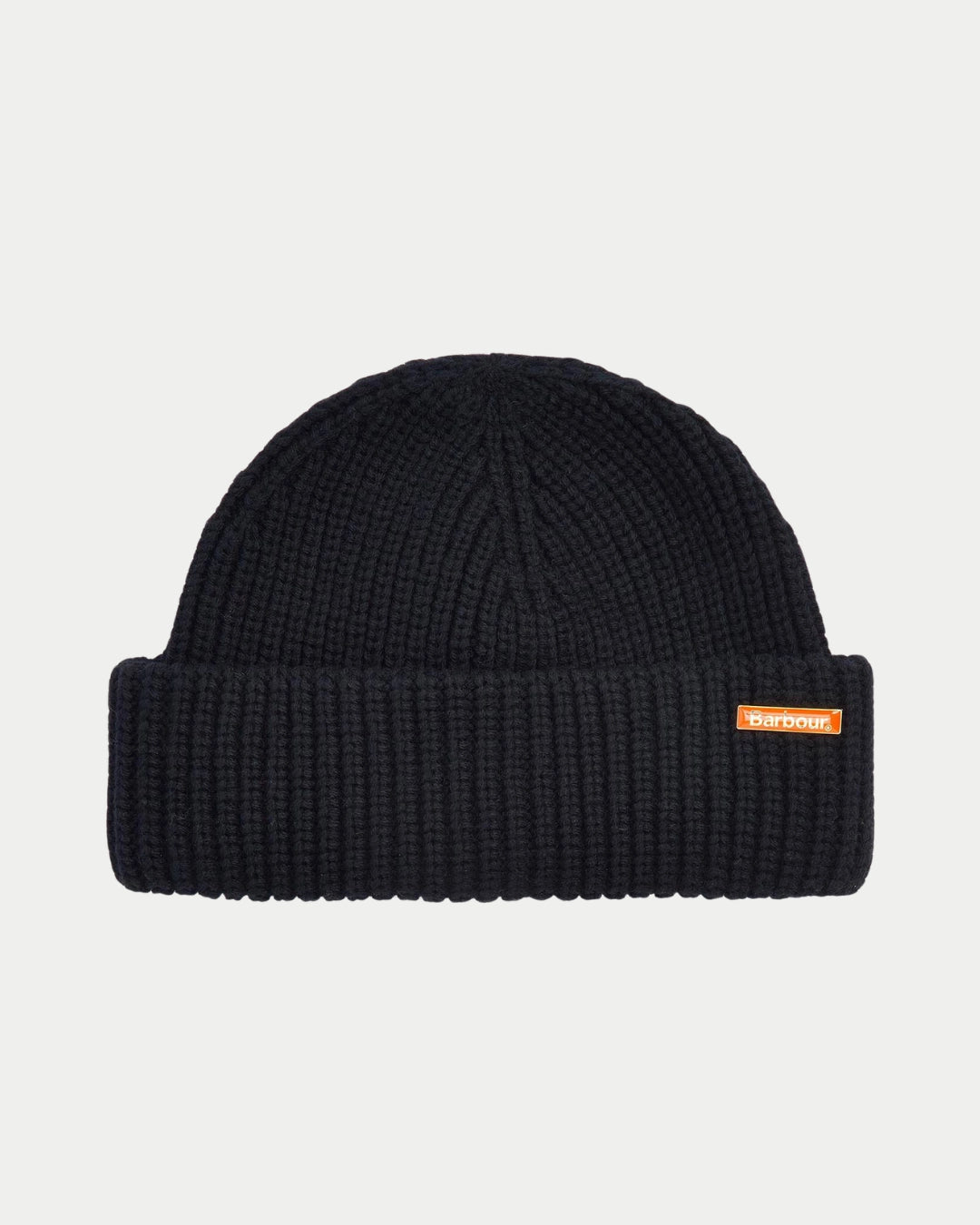 Barbour Mosely Beanie Black, Zwarte beanie van 60% katoen | Stuen Store Tilburg