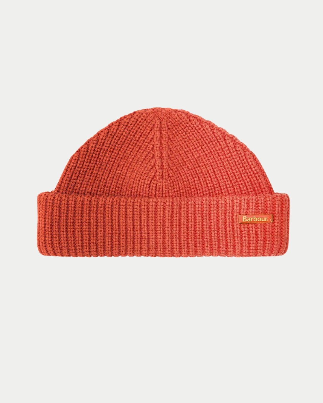 Barbour Mosely Beanie Rooibos, Oranje beanie van 60% katoen | Stuen Store Tilburg