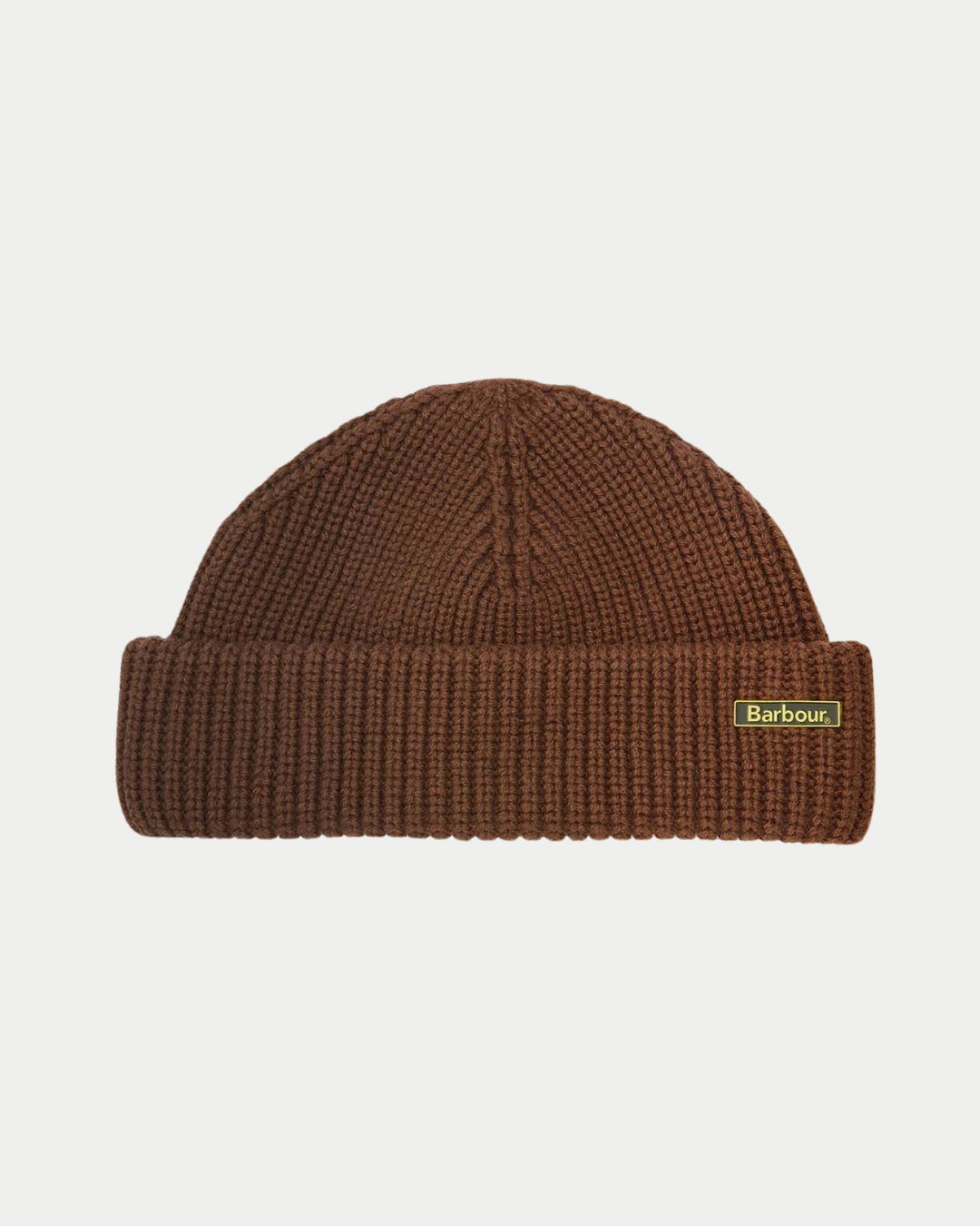 Barbour Mosely Beanie Soil, Bruine beanie van 60% katoen | Stuen Store Tilburg