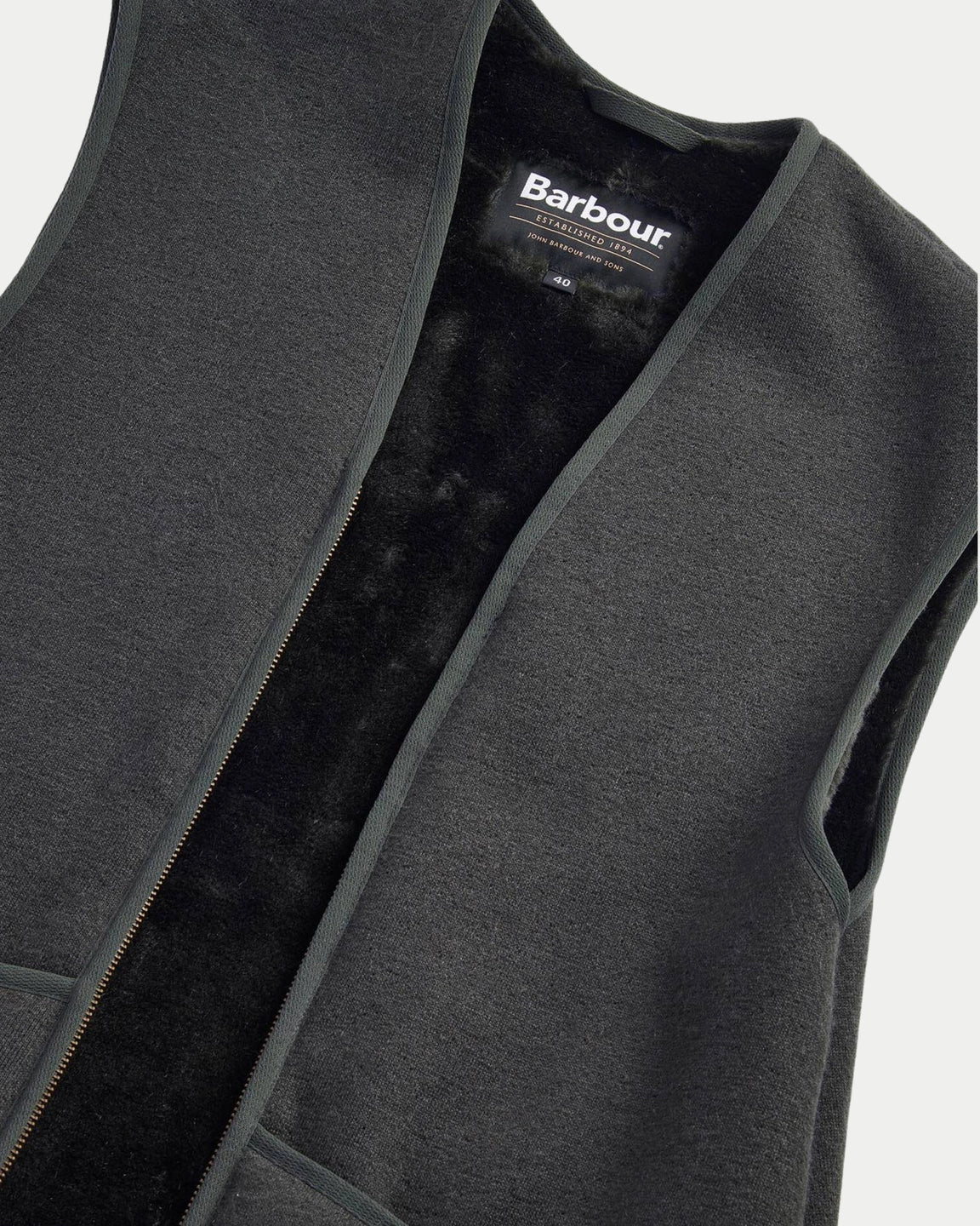 Barbour Warm Pile Zip-In Liner Sage | Stuen Store Tilburg