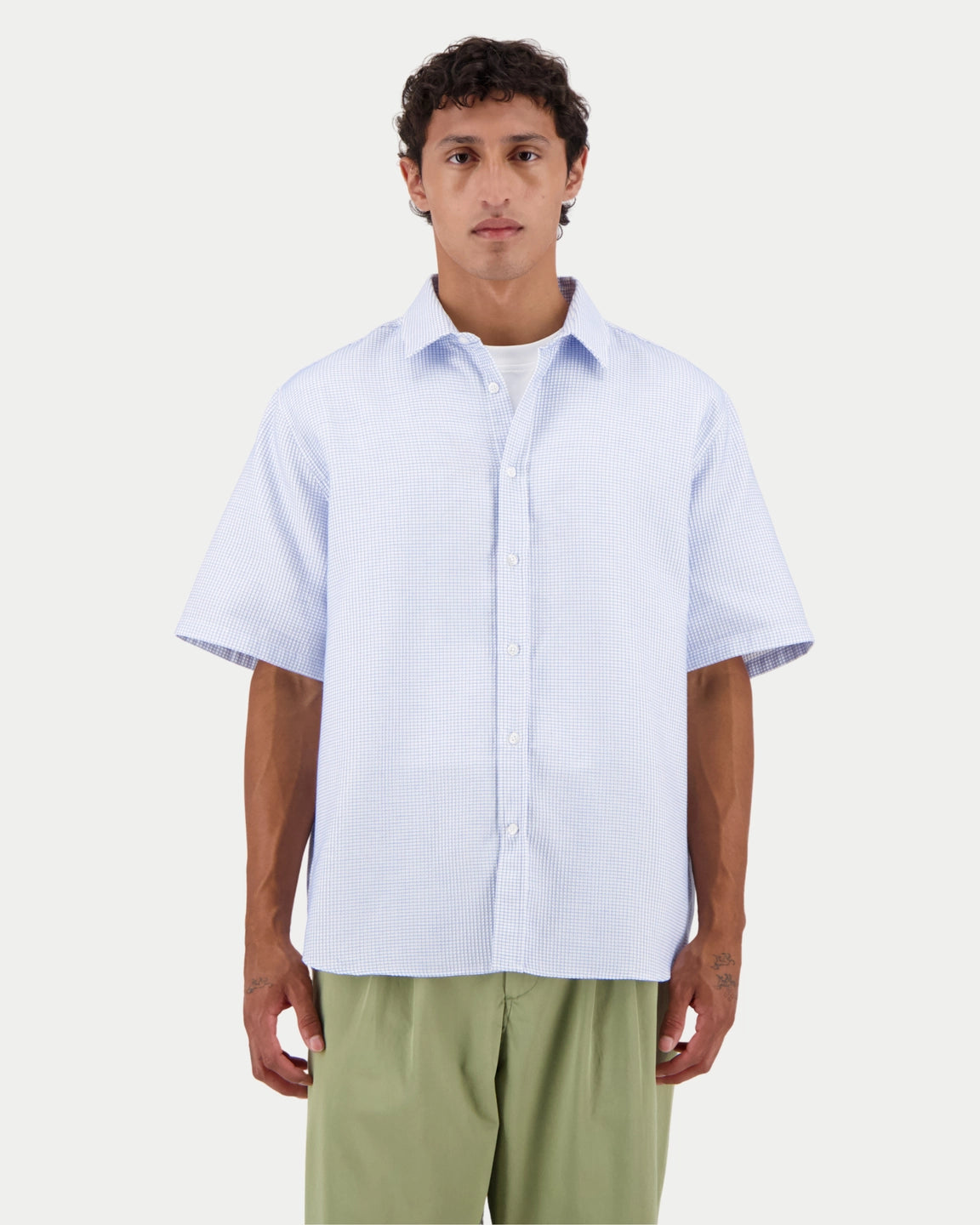 Castart Big Sky Shirt White/Blue - Stuen Store Tilburg | De beste herenkleding en -accessoires in Tilburg
