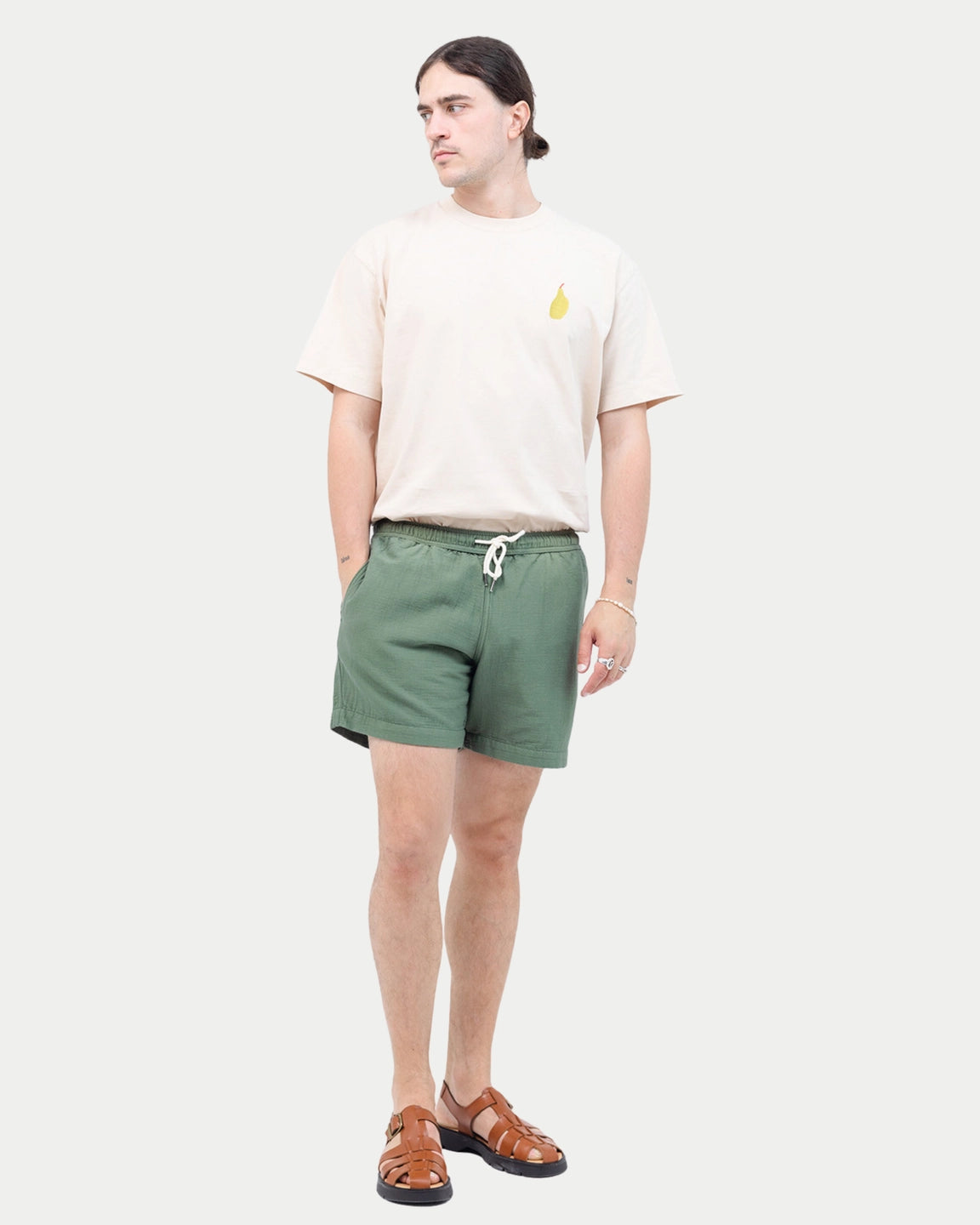Olow Bodhi Short Olive — Katoen | Stuen Store Tilburg