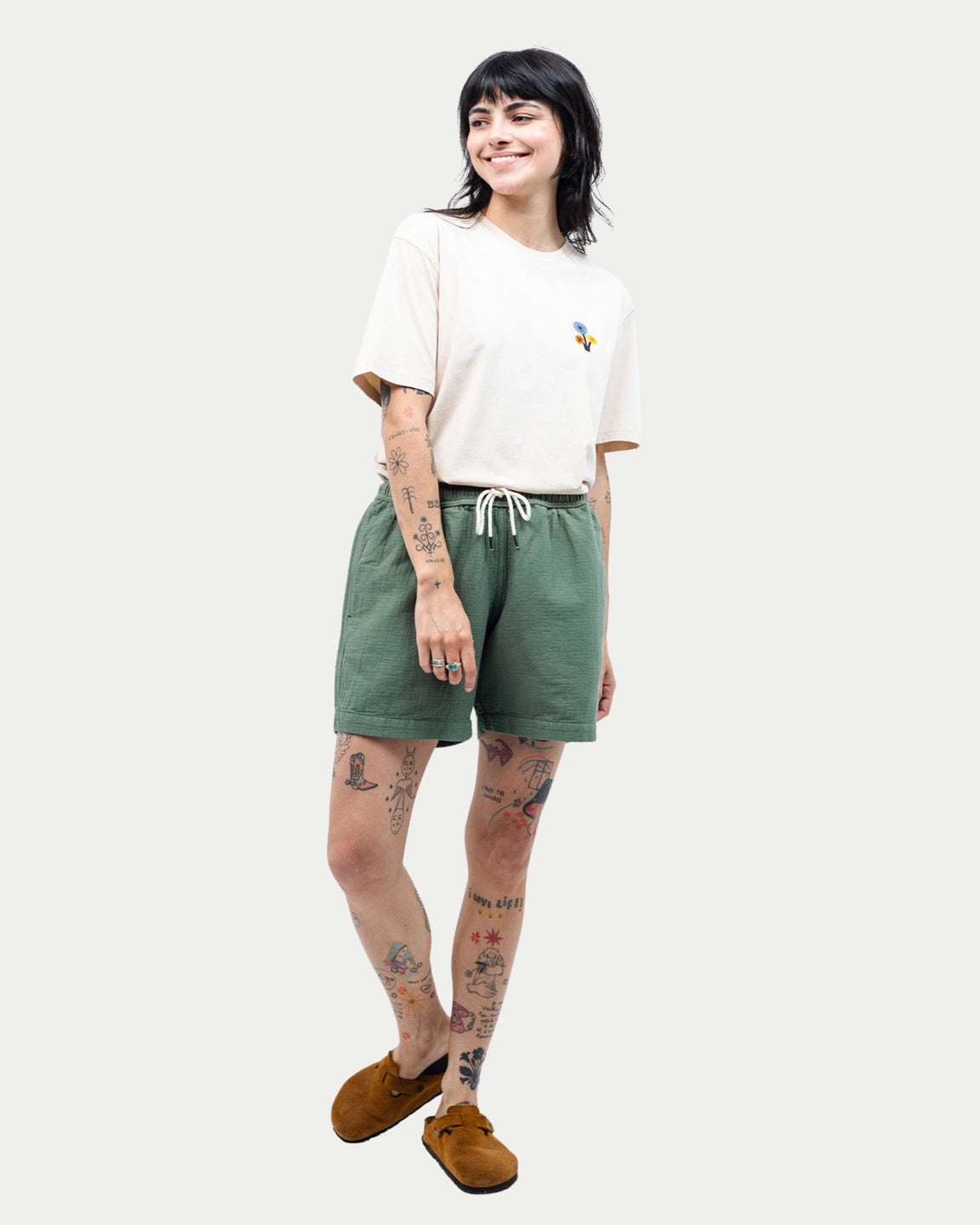 Olow Bodhi Short Olive — Katoen | Stuen Store Tilburg