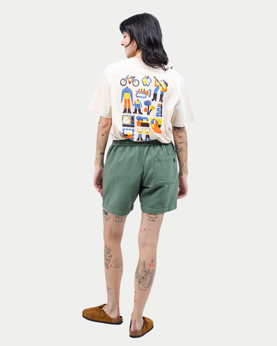 Olow Bodhi Short Olive — Katoen | Stuen Store Tilburg