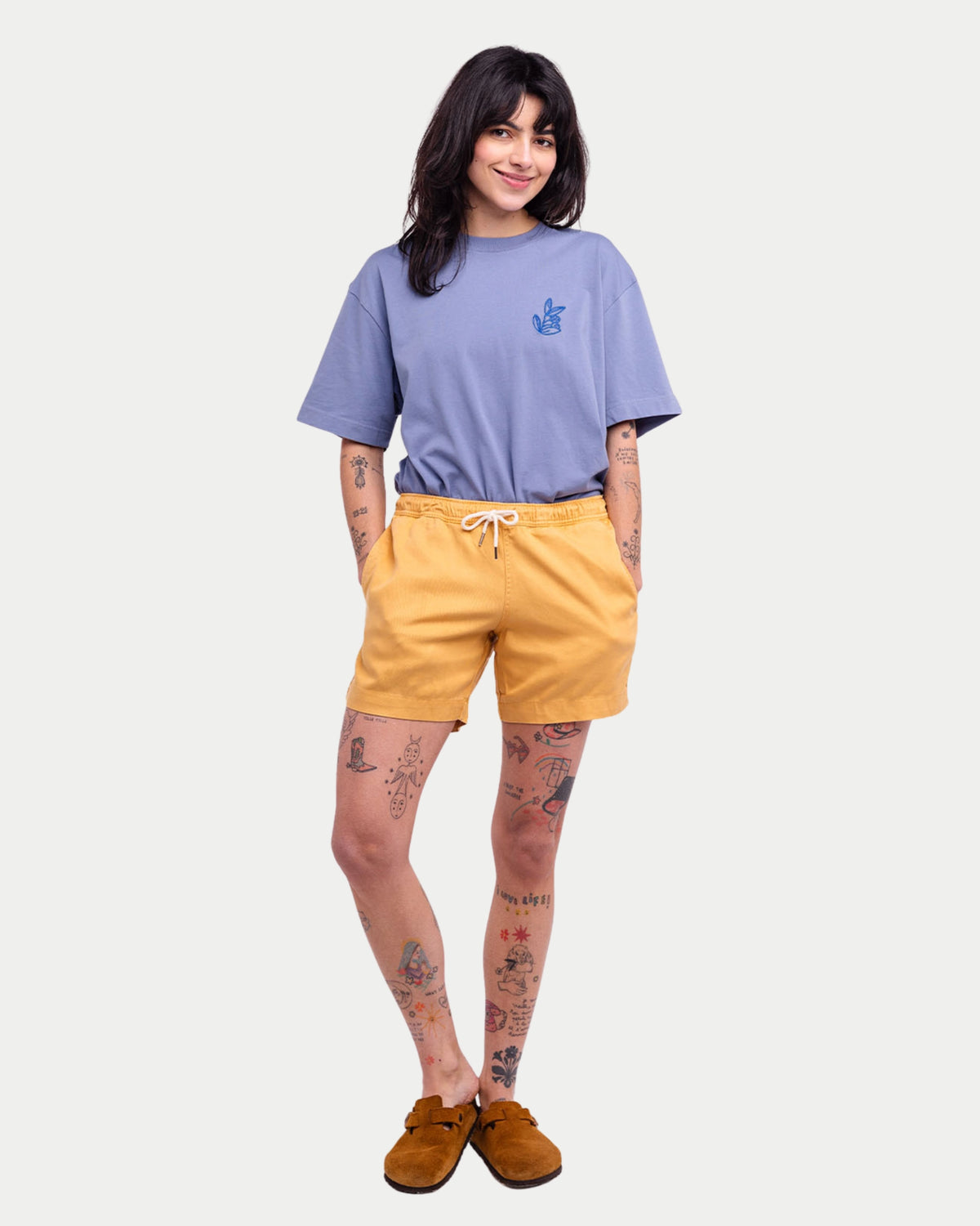Olow Bodhi Short Yellow — Viscose | Stuen Store Tilburg