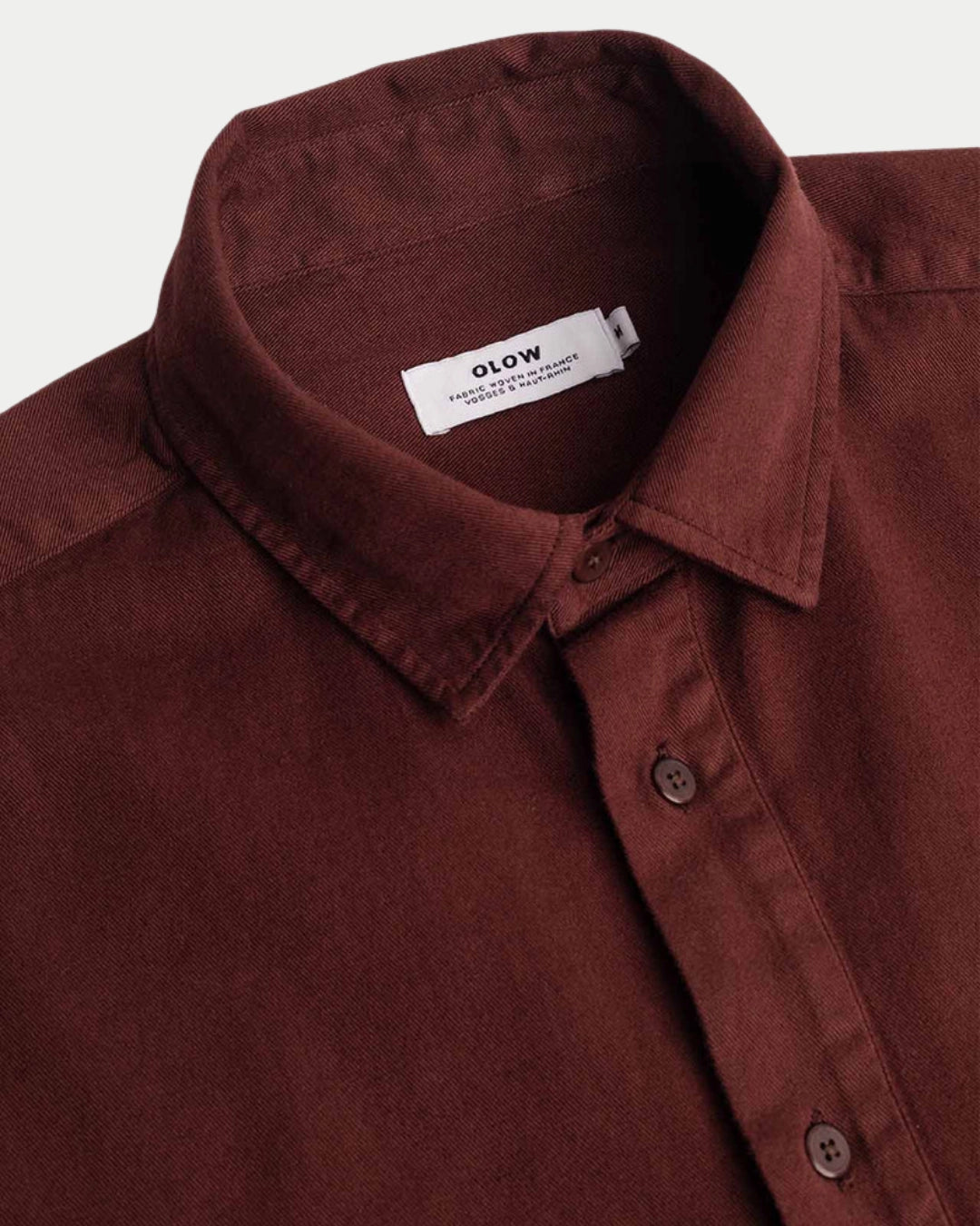 Olow Brook Shirt Chocolat, Bruin overhemd | Stuen Store Tilburg