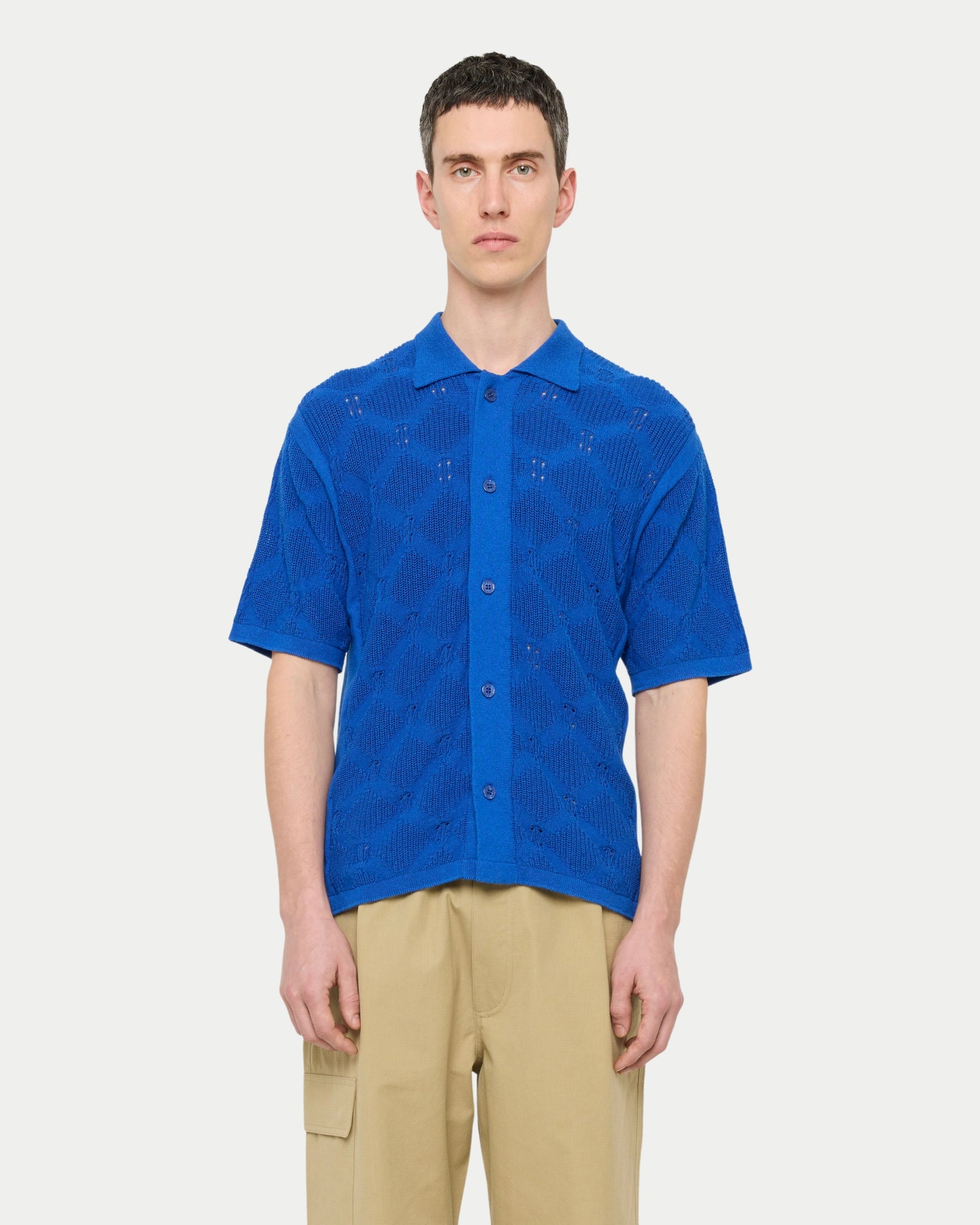 Ari Knitwear Shirt Cobalt