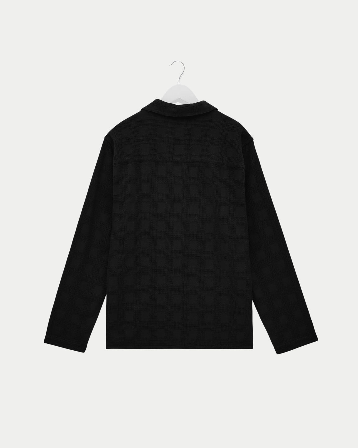 Wax London Corey Shirt Cotton Dobby Check Black - Stuen Store Tilburg | De beste herenkleding en -accessoires