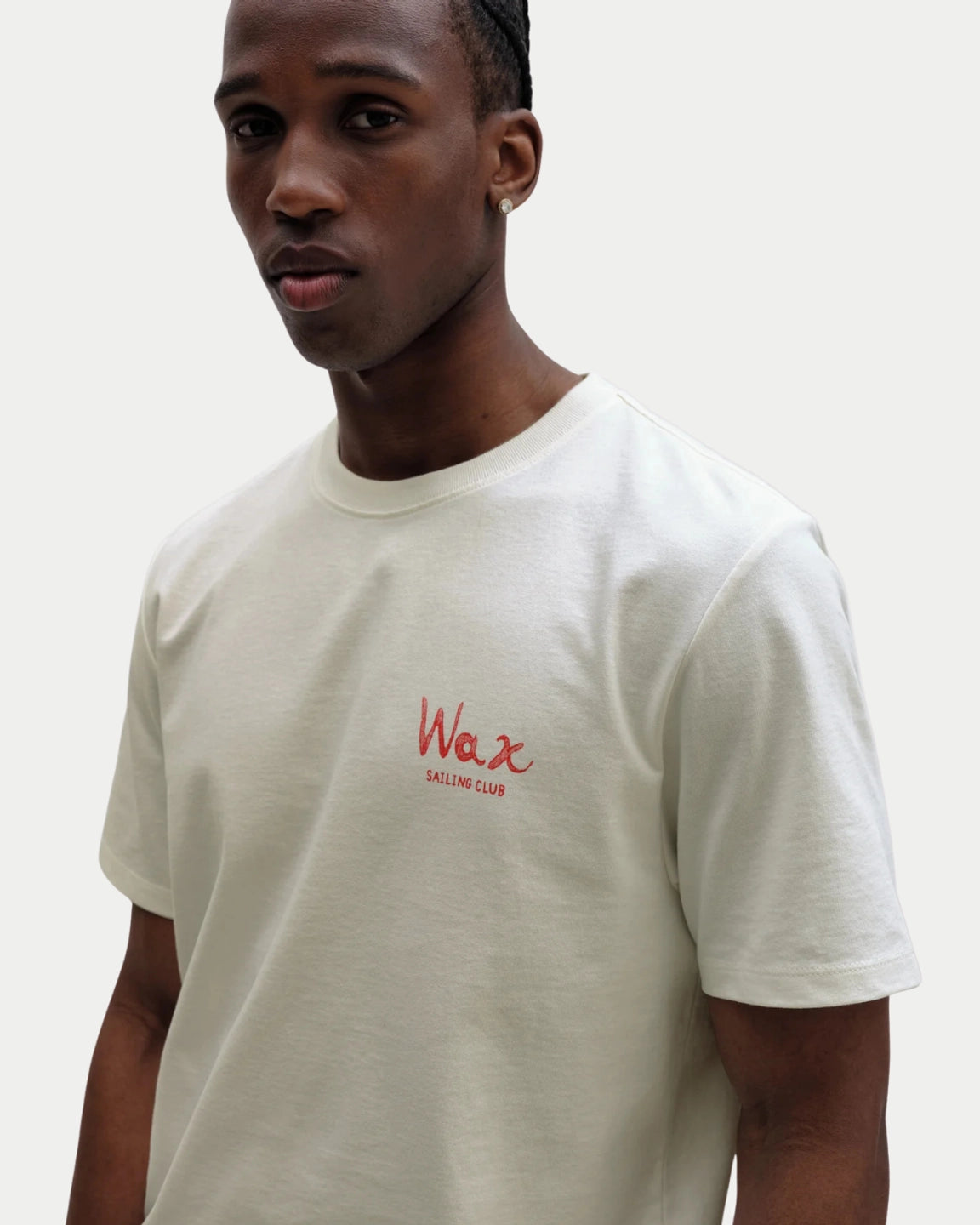 Wax London Dean Tee Sailing Map Print Off White Multi - Stuen Store Tilburg | De beste herenkleding en -accessoires in Tilburg