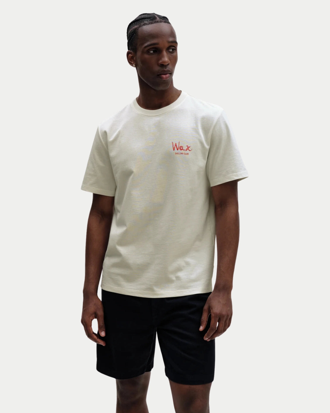 Wax London Dean Tee Sailing Map Print Off White Multi - Stuen Store Tilburg | De beste herenkleding en -accessoires in Tilburg