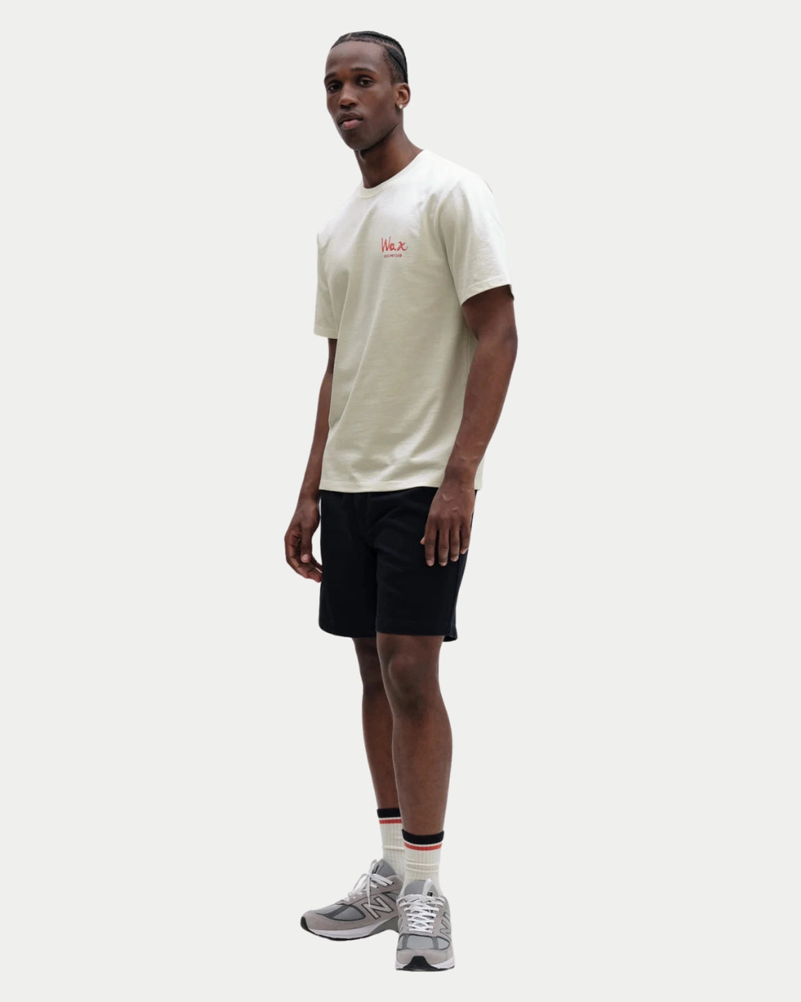 Wax London Dean Tee Sailing Map Print Off White Multi - Stuen Store Tilburg | De beste herenkleding en -accessoires in Tilburg