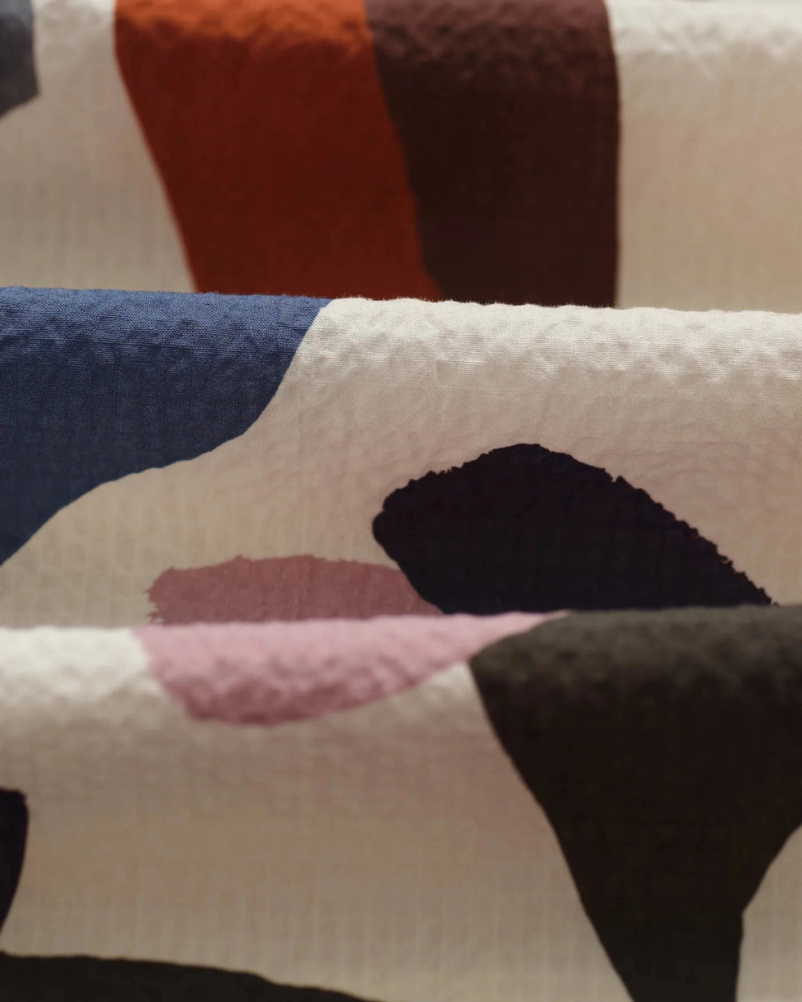Wax London Didcot Shirt Abstract Shapes Ecru / Multi - Stuen Store Tilburg | De beste herenkleding en -accessoires in Tilburg