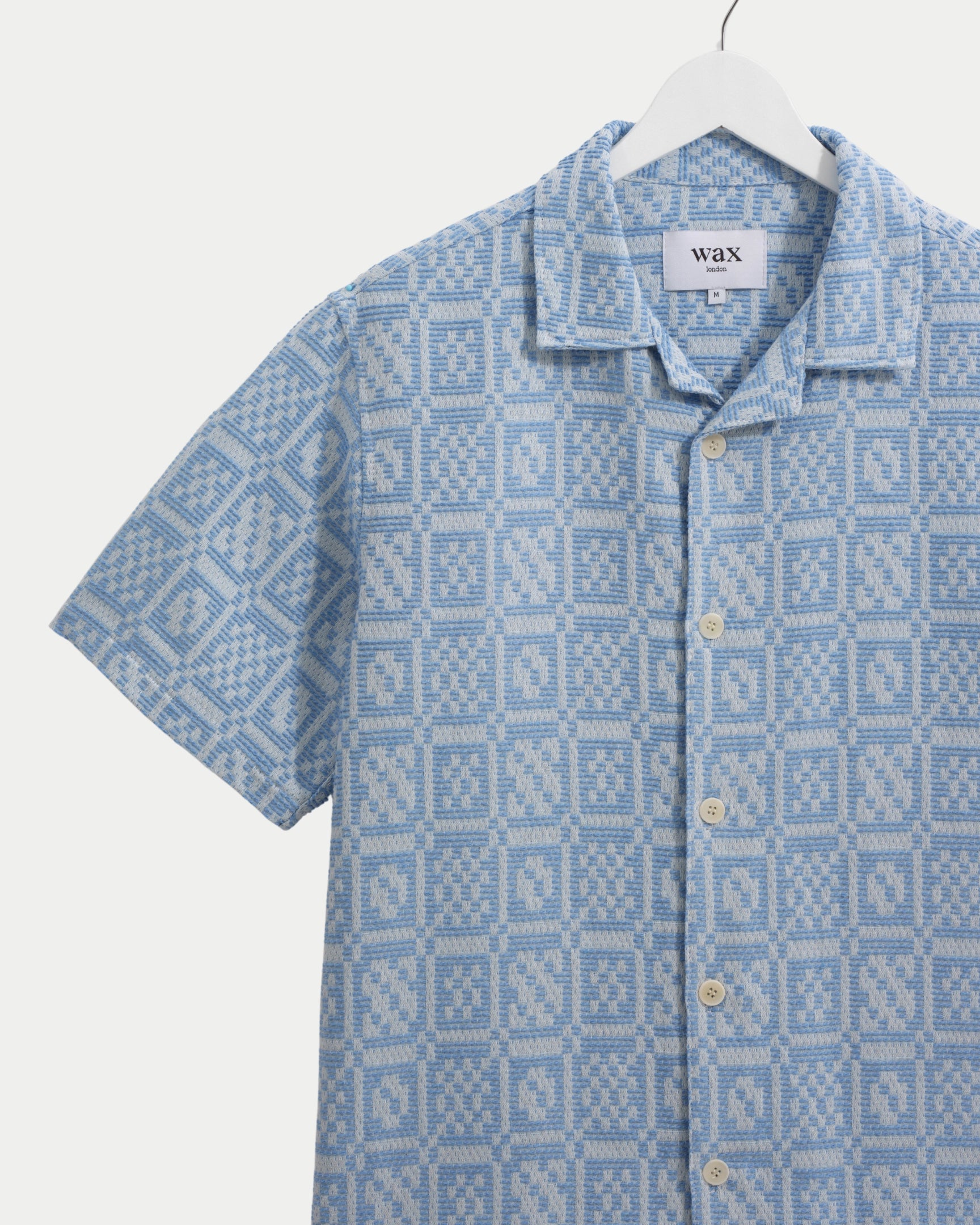 Didcot Shirt Geo Dobby Blue