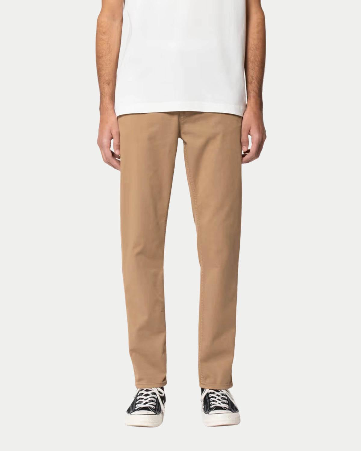 Nudie Jeans Easy Alvin Beige — Slim fit, twill | Stuen Store Tilburg