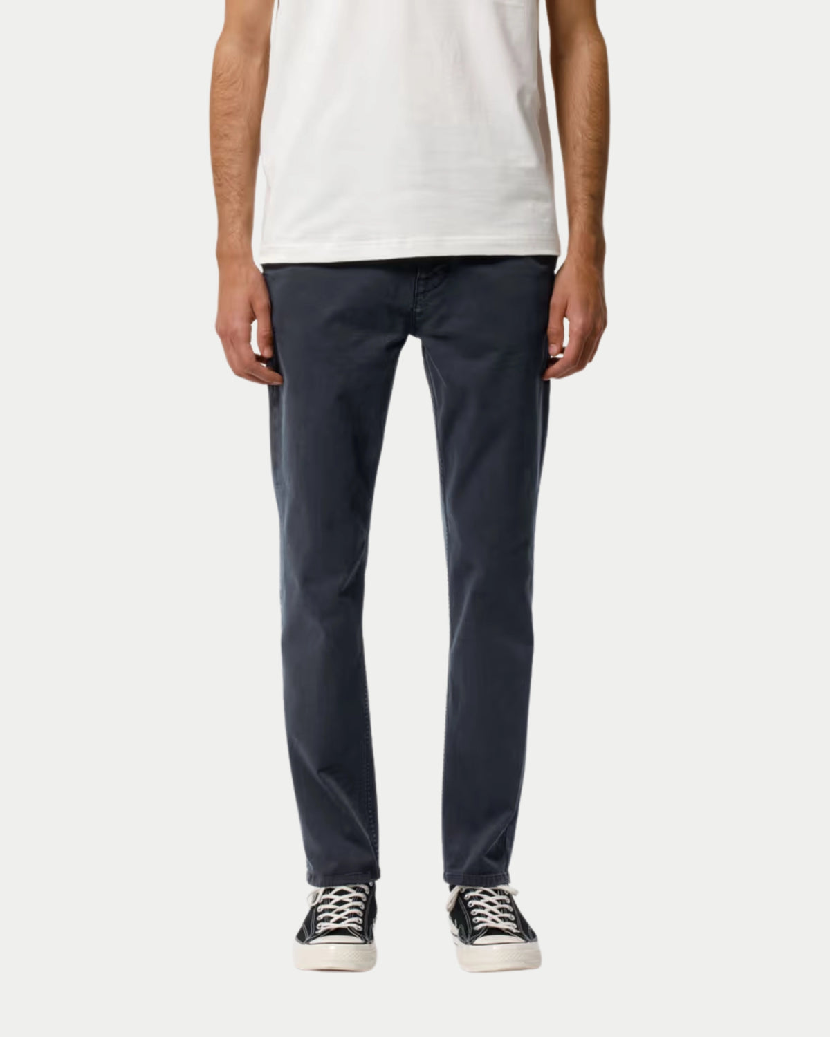 Nudie Jeans Easy Alvin Dark Midnight — Slim fit, twill | Stuen Store Tilburg
