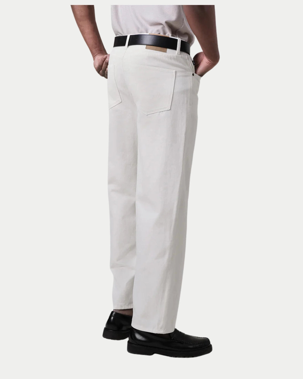 Wax London Felix Loose Fit Denim Jean Ecru — 100% katoen Jeans | Stuen Store Tilburg