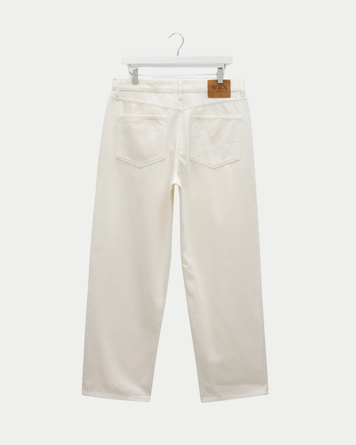 Wax London Felix Loose Fit Denim Jean Ecru — 100% katoen Jeans | Stuen Store Tilburg