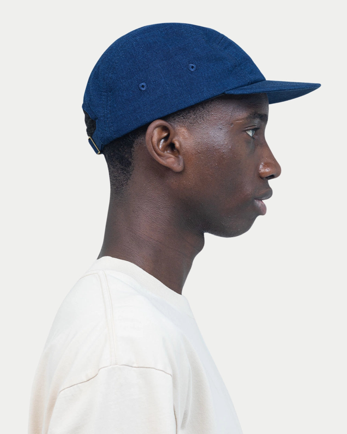 Olow Five Panel Flower Cap Blue Denim - Stuen Store Tilburg | De beste herenkleding en -accessoires