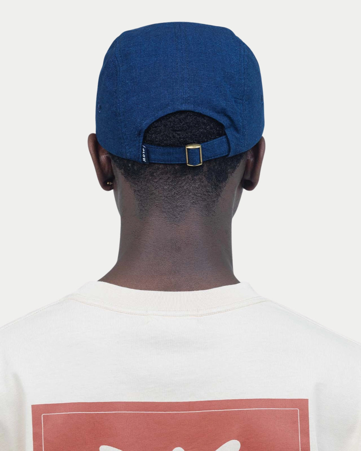 Olow Five Panel Flower Cap Blue Denim - Stuen Store Tilburg | De beste herenkleding en -accessoires