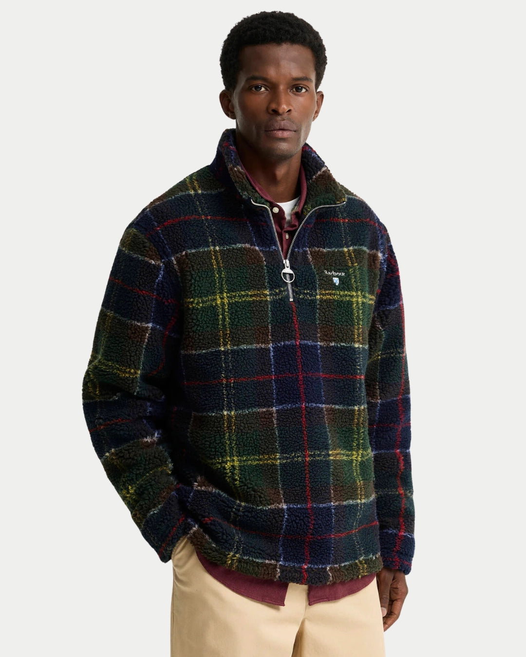 Fleece Half Zip Classic Tartan