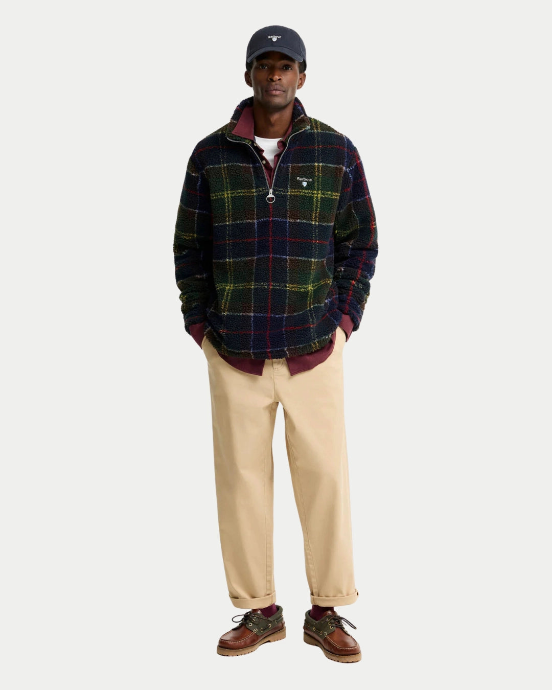 Fleece Half Zip Classic Tartan