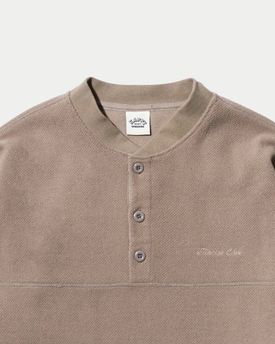 Kappy Fleece Waffle Button Anorak Beige, Beige sweater | Stuen Store Tilburg