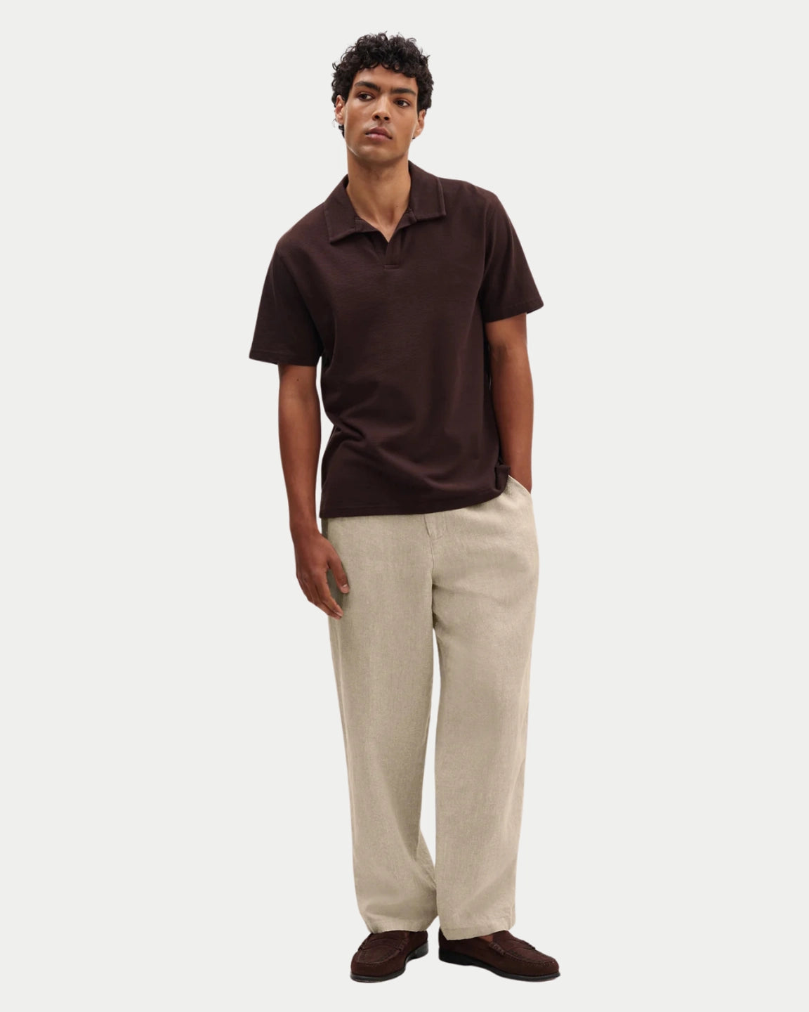 Wax London Glencoe Washed Linen Trouser Beige - Stuen Store Tilburg | De beste herenkleding en -accessoires in Tilburg