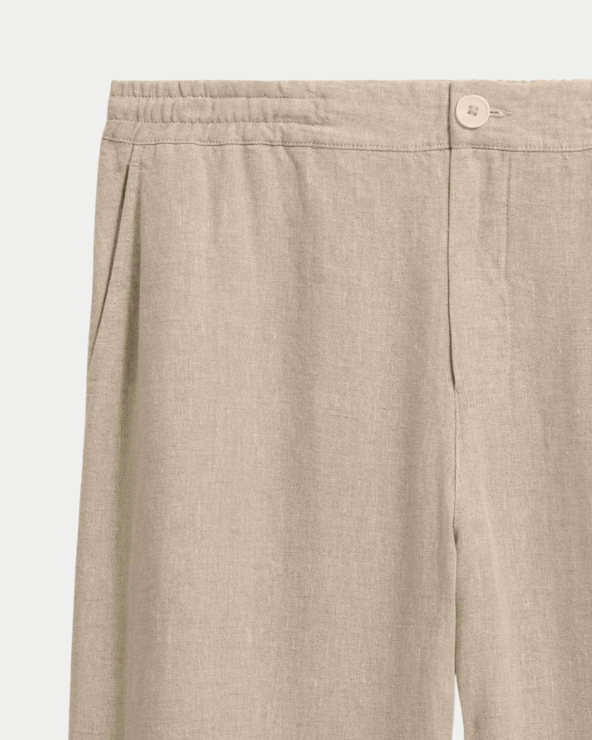 Wax London Glencoe Washed Linen Trouser Beige - Stuen Store Tilburg | De beste herenkleding en -accessoires in Tilburg