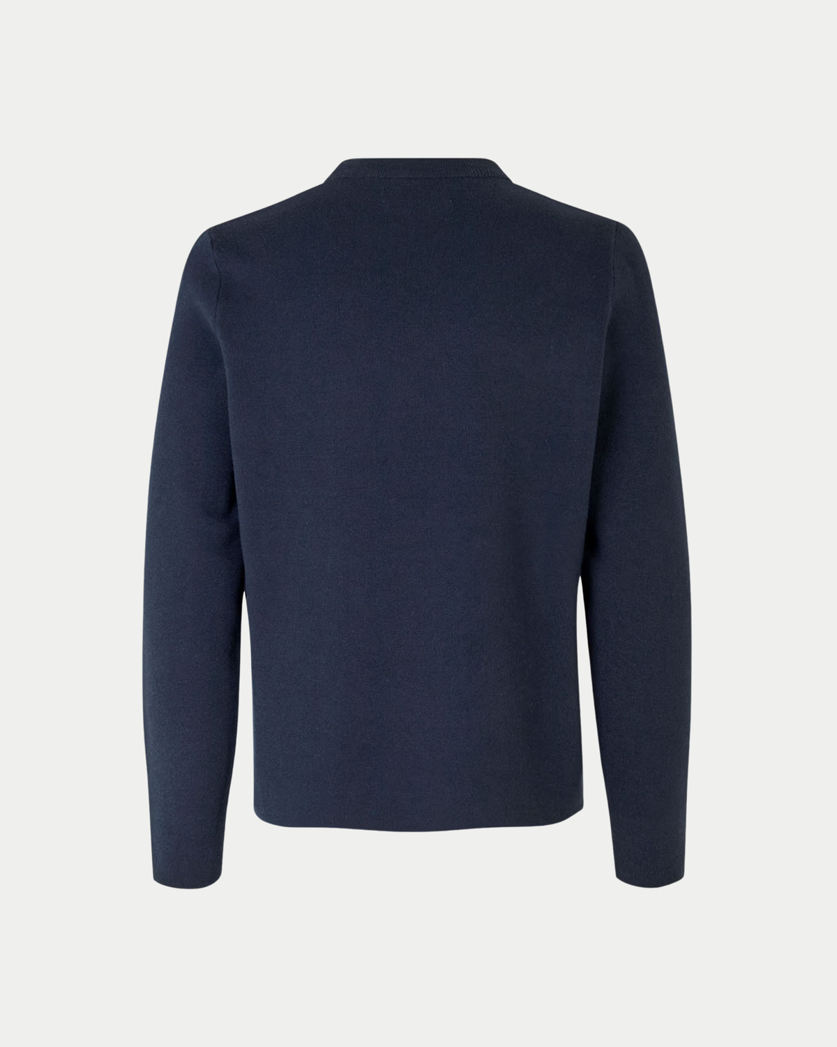 Samsøe Samsøe Gunan Crew Neck Sky Captain — Door de rechte zoom en mouw heeft | Stuen Store Tilburg