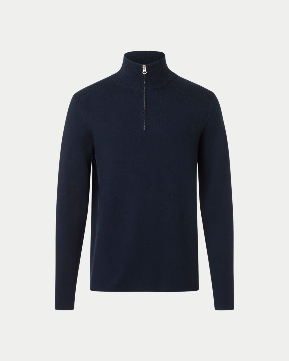 Samsøe Samsøe Gunan Turtle Neck Zip Sky Captain — quarter zip pullover van Samsøe Samsøe is niet | Stuen Store Tilburg