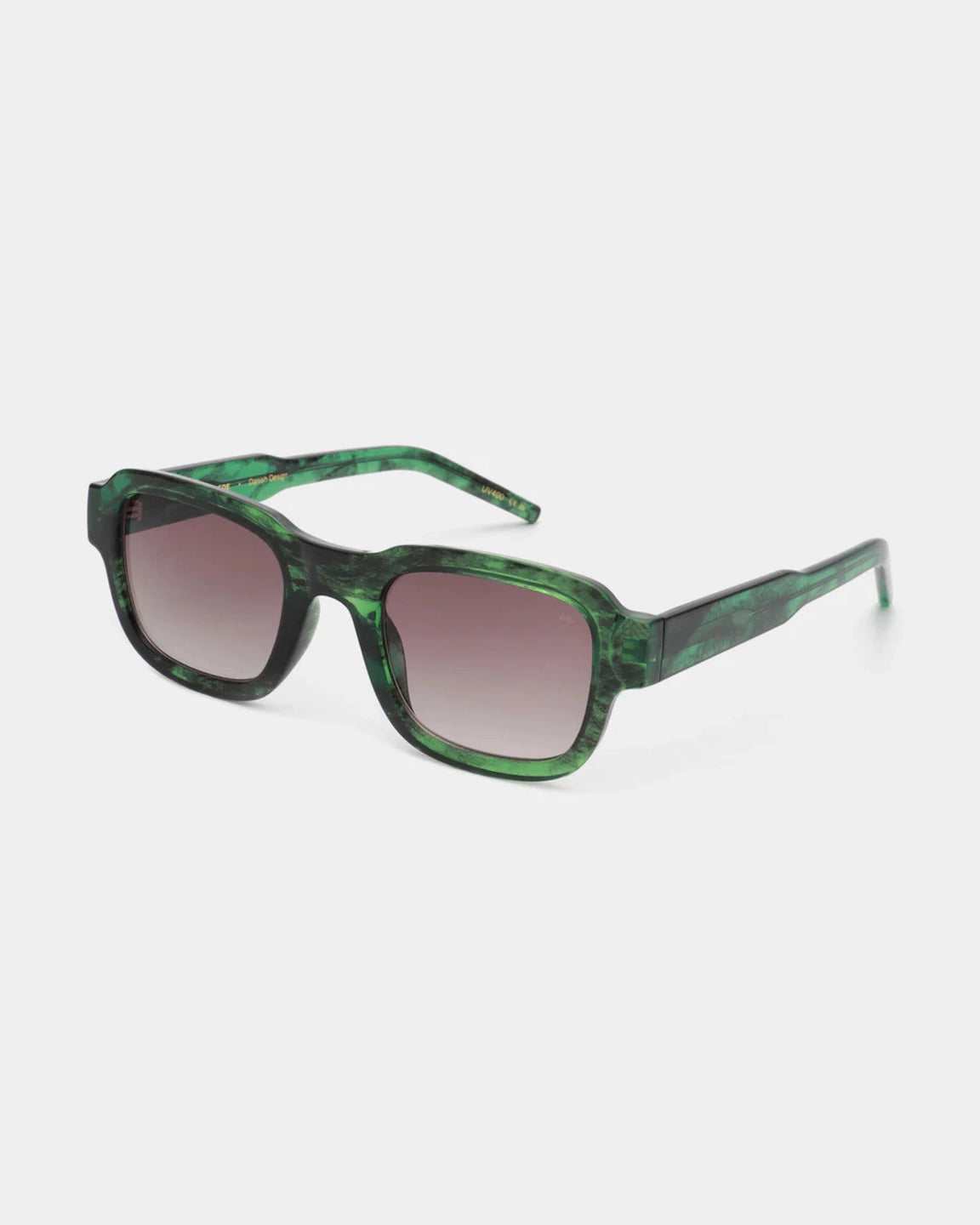 A. Kjærbede Halo Green Marble Transparent — Van casual basics tot een meer geklede styling Zonnebril | Stuen Store Tilburg