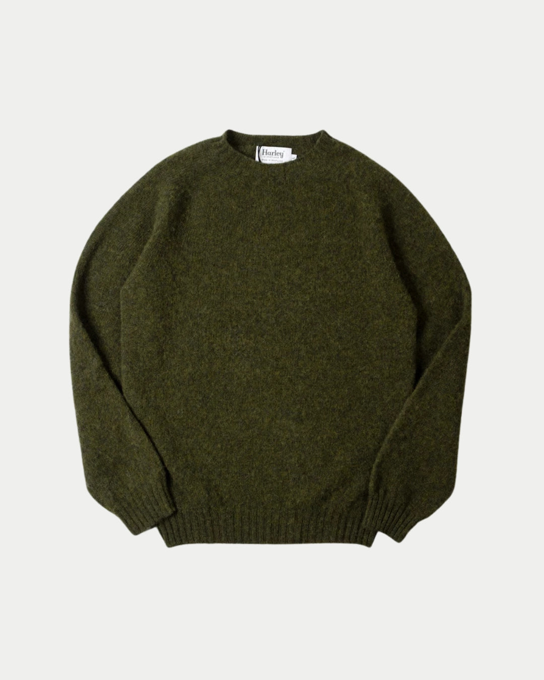Shetland Crewneck Sweater Scots Pine