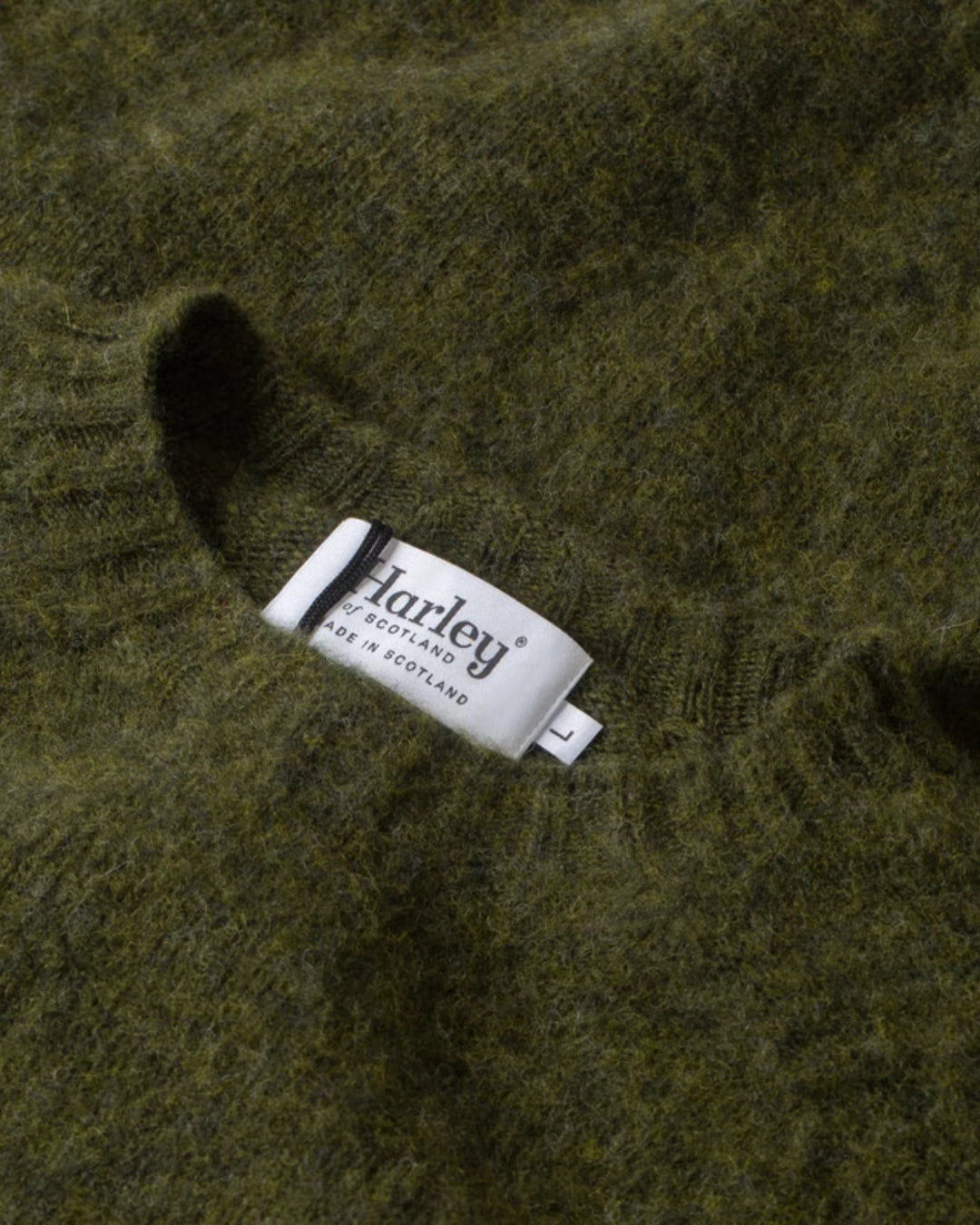 Shetland Crewneck Sweater Scots Pine
