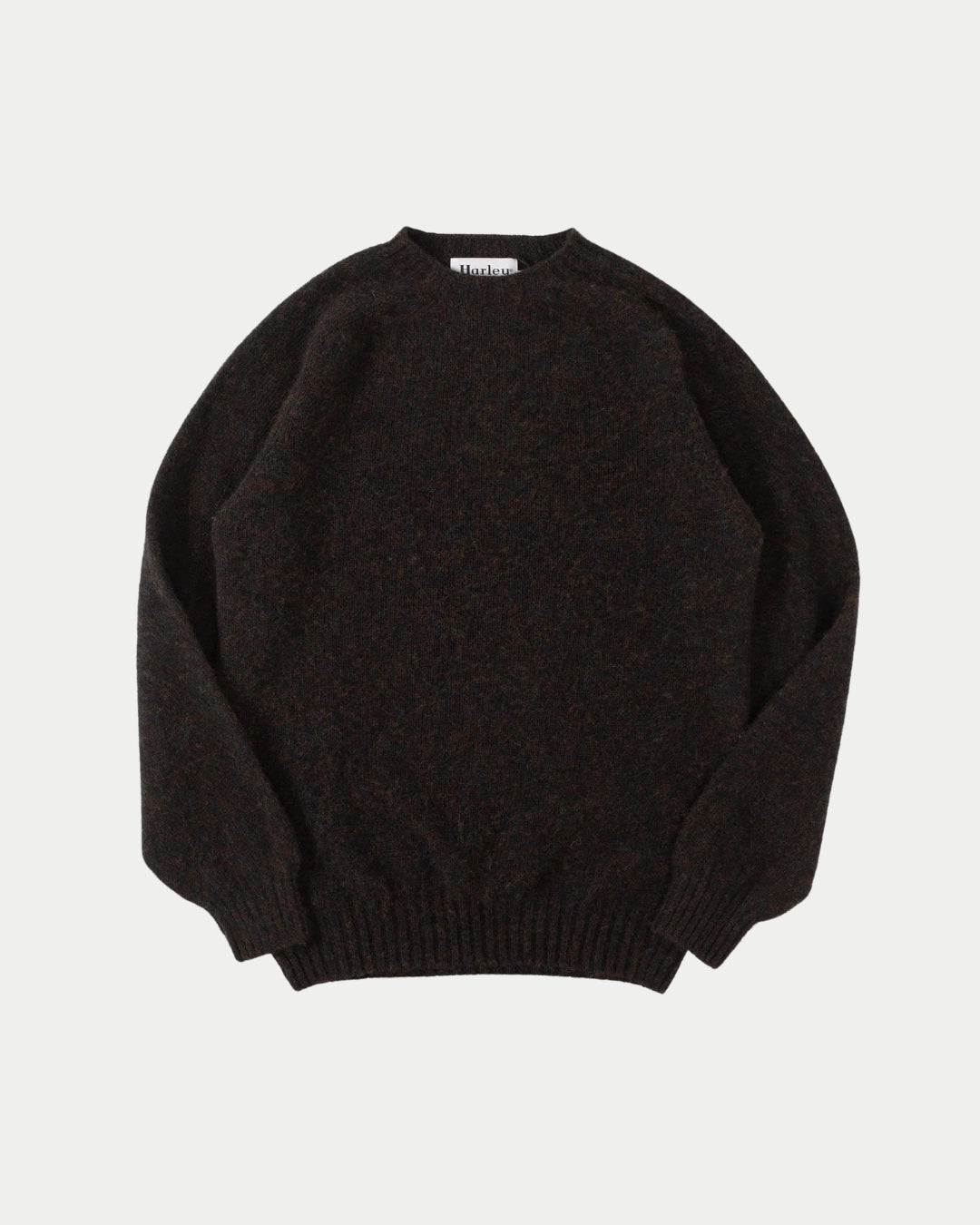 Shetland Crewneck Sweater Volcano Black