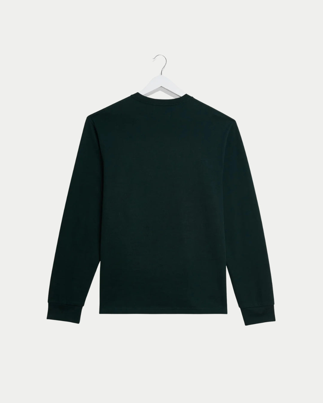 Wax London Hayden Long Sleeve Dark Green, Bruine longsleeve van zwaar biologisch katoen | Stuen Store Tilburg