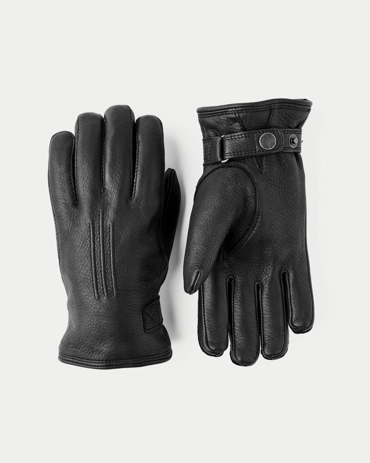 Hestra Deerskin Lambskin Glove Black — Leer | Stuen Store Tilburg
