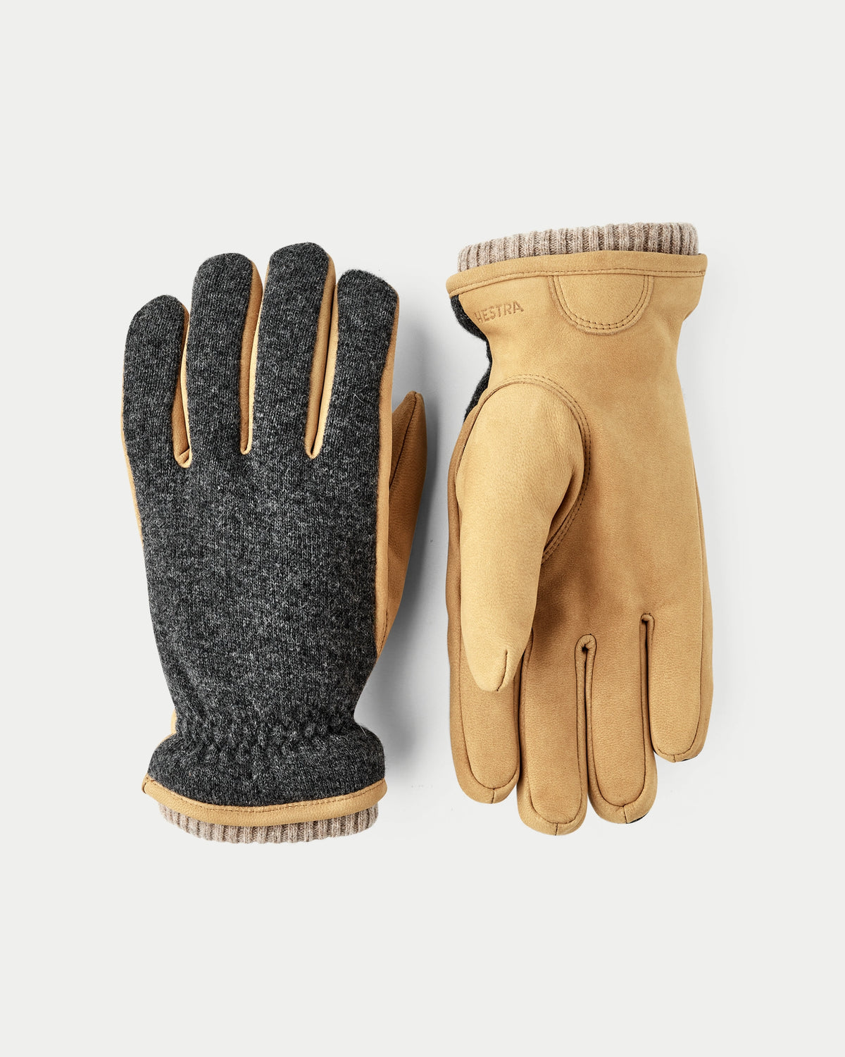 Hestra Noah Glove Charcoal & Tan — Wol | Stuen Store Tilburg