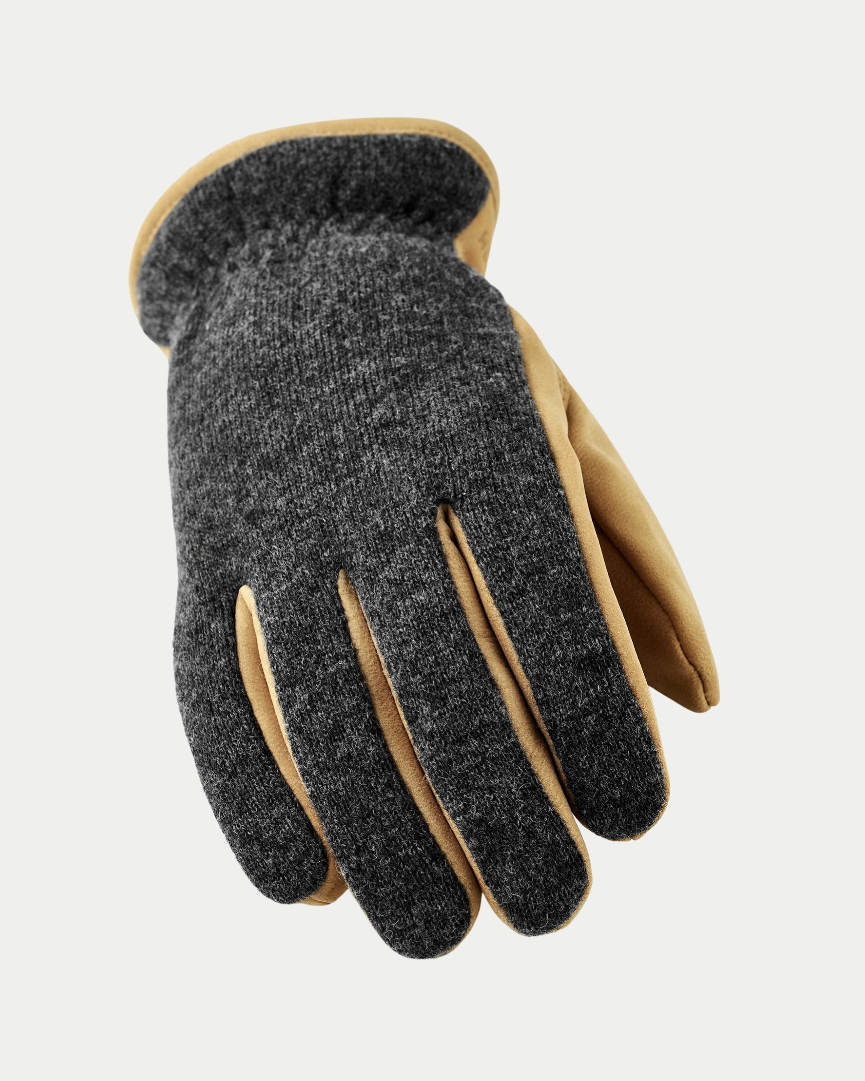 Noah Glove Charcoal & Tan
